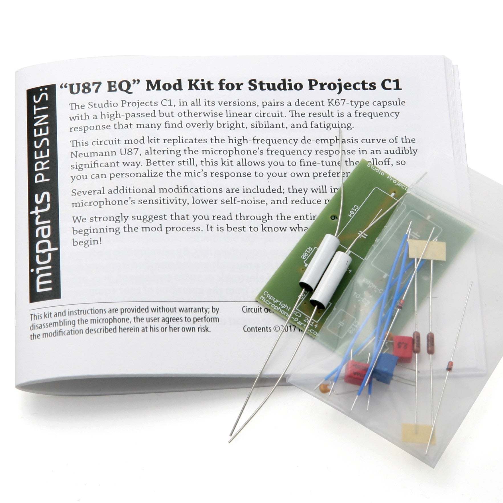 Studio Projects C1 Circuit Upgrade Kit - High-Quality Audio Enhancement for Professional Recording & Home Studios | Perfect for Vocals, Instruments & Podcasting