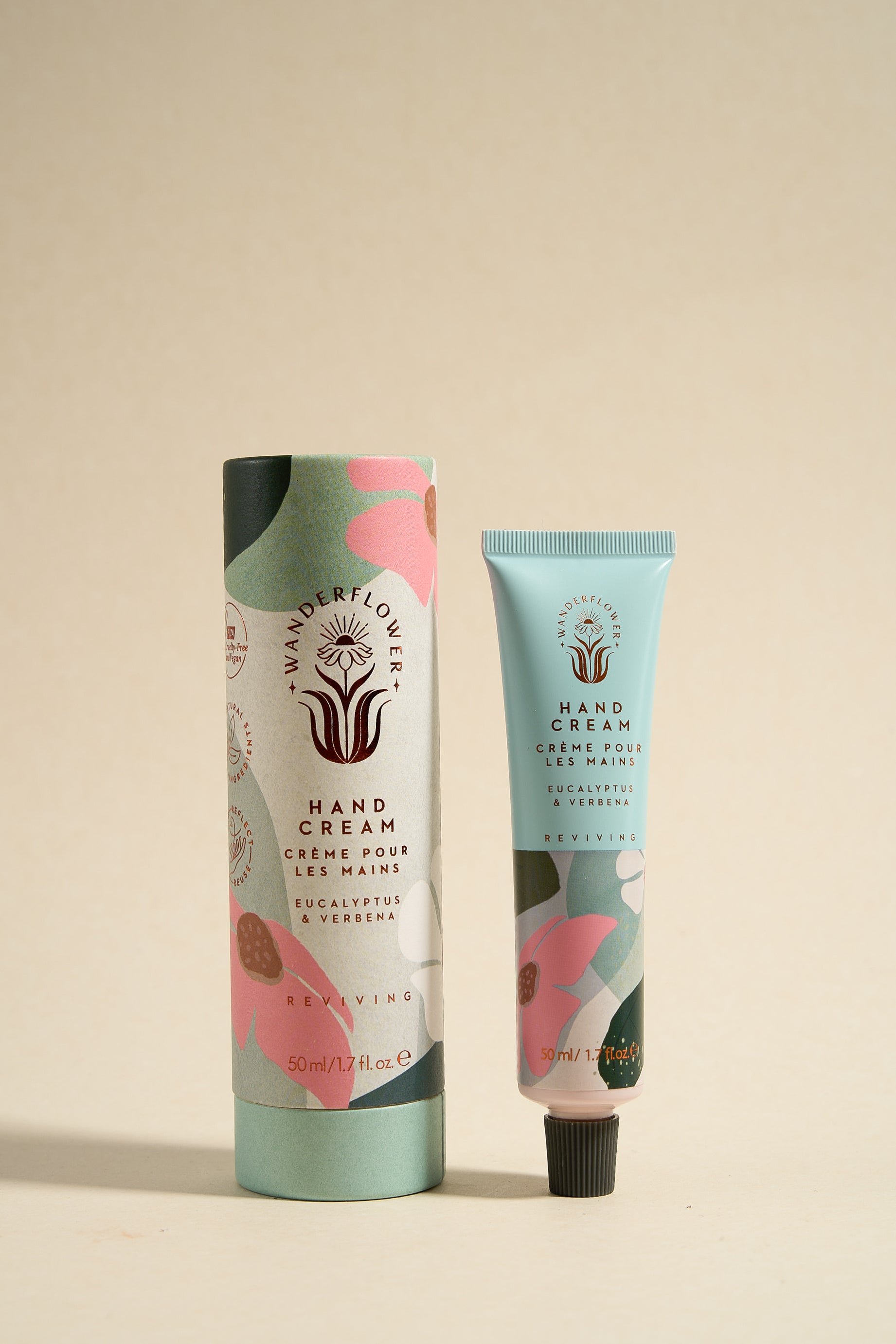 Eucalyptus & Verbena Hand Cream 50ml - Moisturizing & Nourishing for Dry Skin - Perfect for Home, Office & Travel