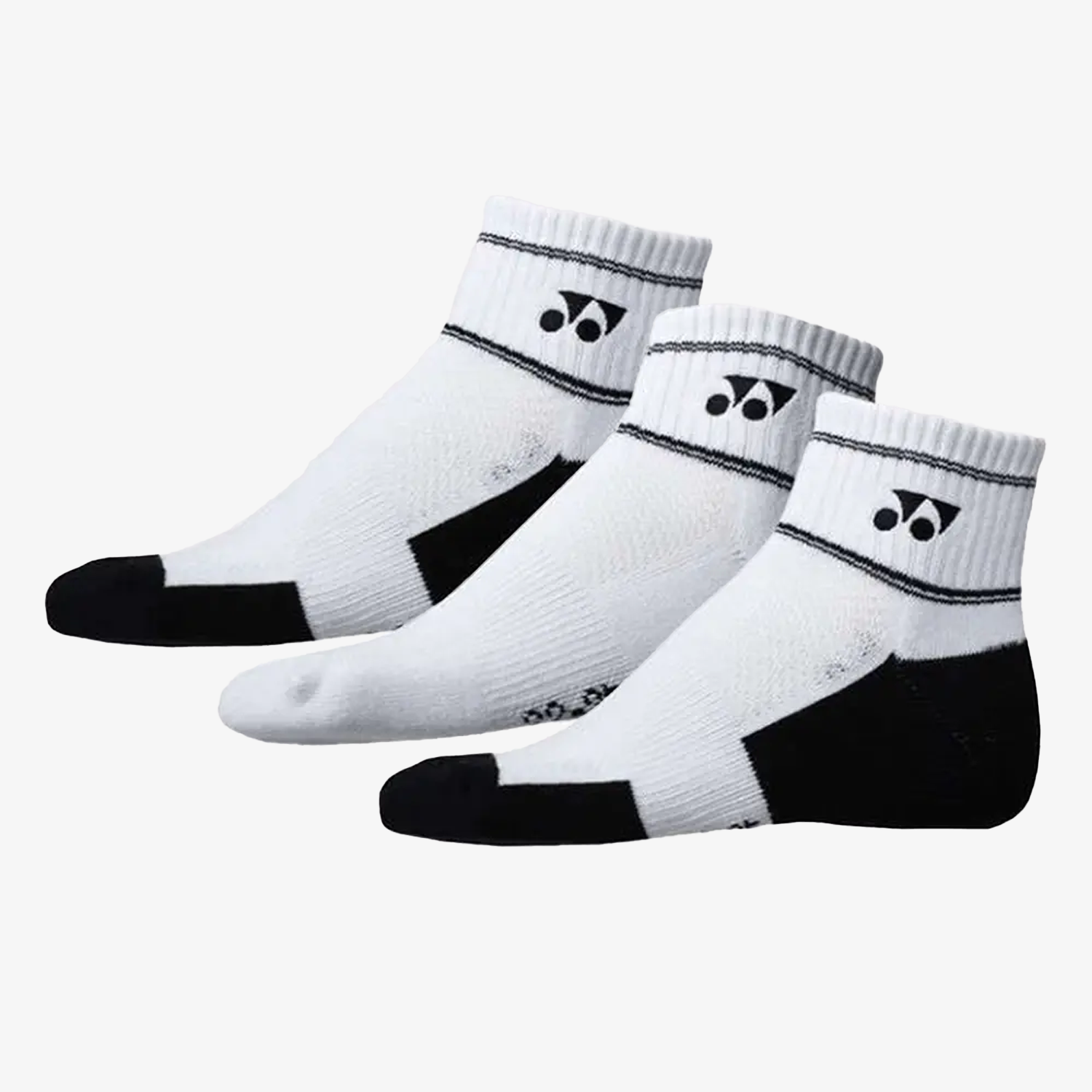 Yonex Men's XL 3-Pack Assorted Crew Socks 8423 - Comfortable Athletic Socks for Running, Tennis & Daily Wear