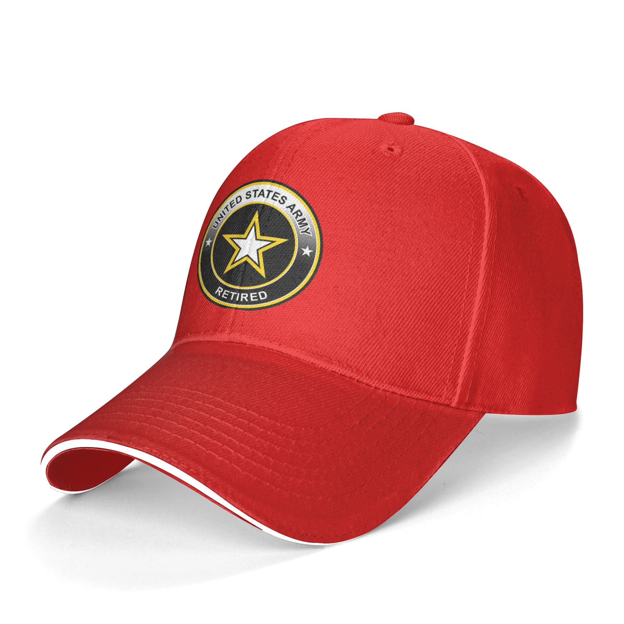 US Army Retired Veteran Baseball Cap - Unisex Adjustable Dad Hat for Men & Women - Perfect for Military Apparel, Patriotic Events & Casual Wear