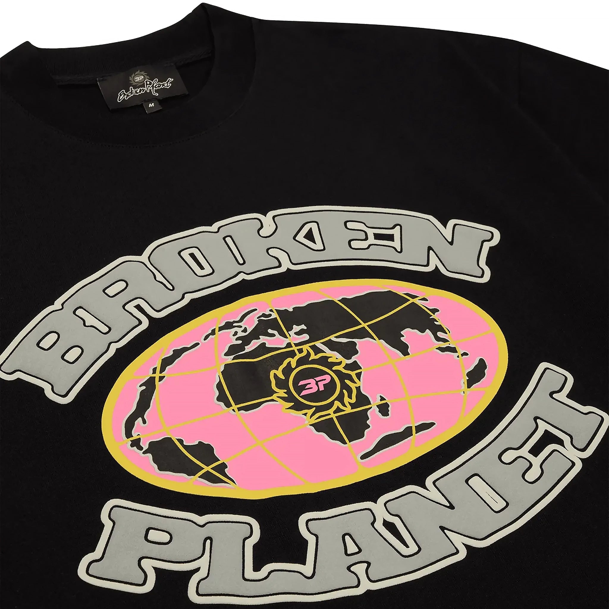 Broken Planet Grid Midnight Black T-Shirt for Men - Stylish Graphic Tee for Casual Wear, Street Fashion & Everyday Outfits