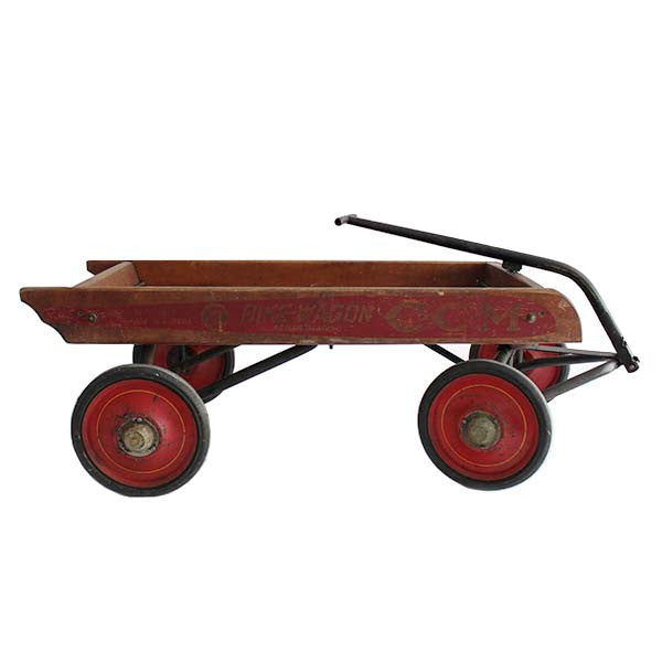 Vintage CCM Kids Wagon - Classic Red Steel Pull Cart for Children's Toys & Outdoor Play - Perfect for Backyard, Park, and Beach Adventures