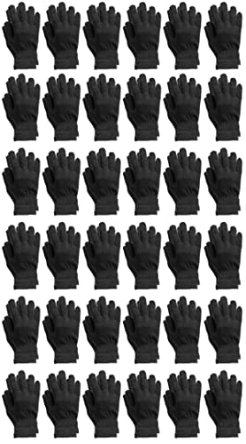 36 Pairs - Black Gloves