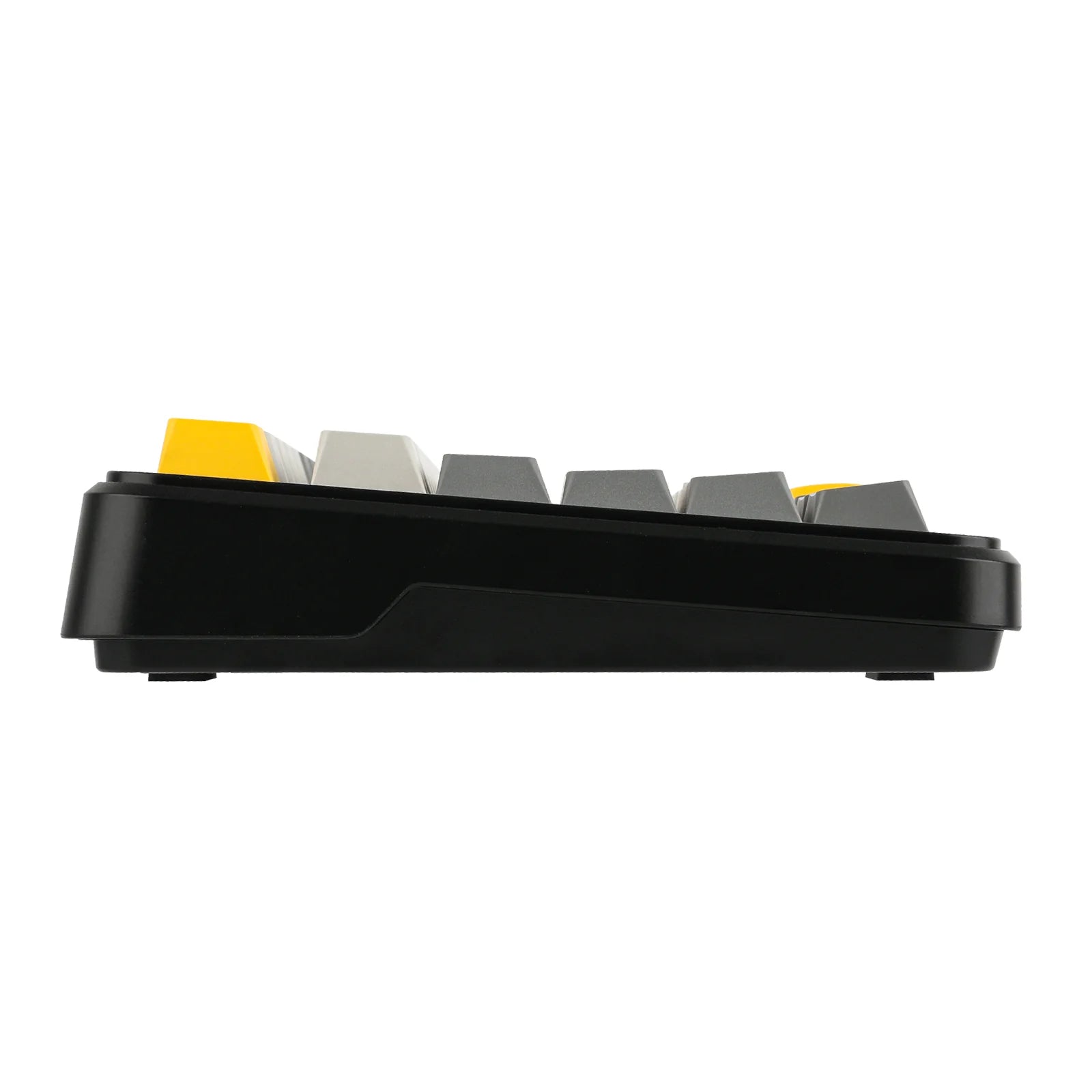 AJAZZ AK820 MAX RGB Mechanical Keyboard - Black Gray Yellow, Magnetic Switch, Wired & Wireless Gaming Keyboard with OLED Screen | Perfect for Gaming, Office Work, and Typing Enthusiasts