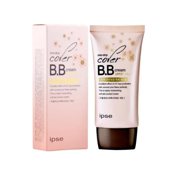 IPSE One Stop Cover BB Cream SPF27 PA++ - Lightweight Foundation with Sun Protection, Natural Coverage for Daily Makeup | Perfect for Work, Date Night & Everyday Wear