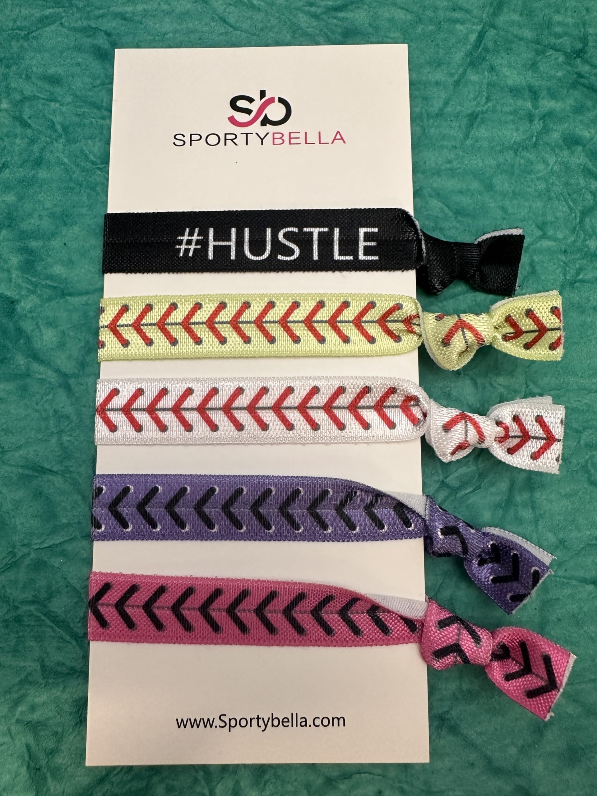 Softball Hair Ties for Girls - Non-Slip Sports Hair Accessories for Softball Players & Teams - Perfect for Games, Practice & Team Uniforms
