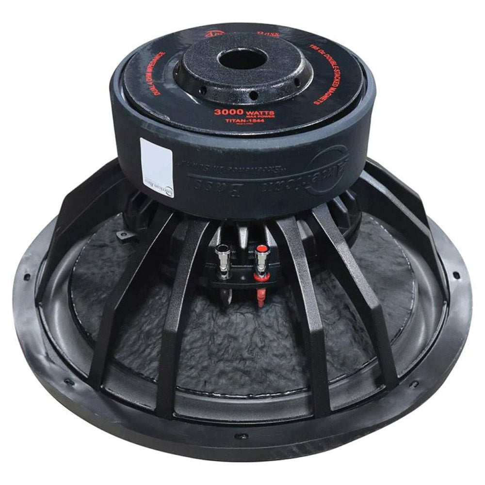 American Bass TITAN1544 15-Inch Car Subwoofer - 1500W RMS/3000W Max Power, Dual 4 Ohm Voice Coils - Premium Bass for Car Audio Systems & Truck Sound Upgrades