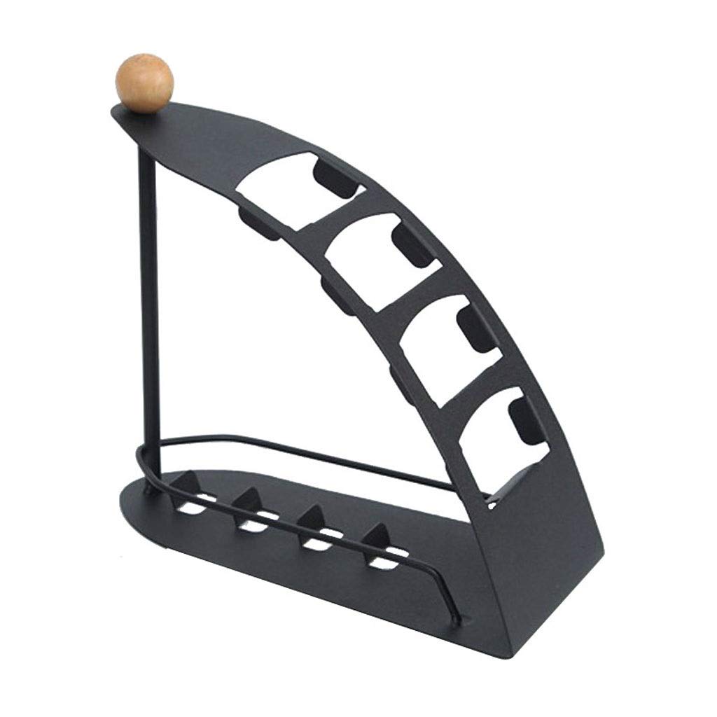 4-Slot Remote Control Holder - Wall Mount Organizer for TV, DVD, Cable Box - Space Saving Remote Storage Shelf for Living Room, Bedroom, Home Theater
