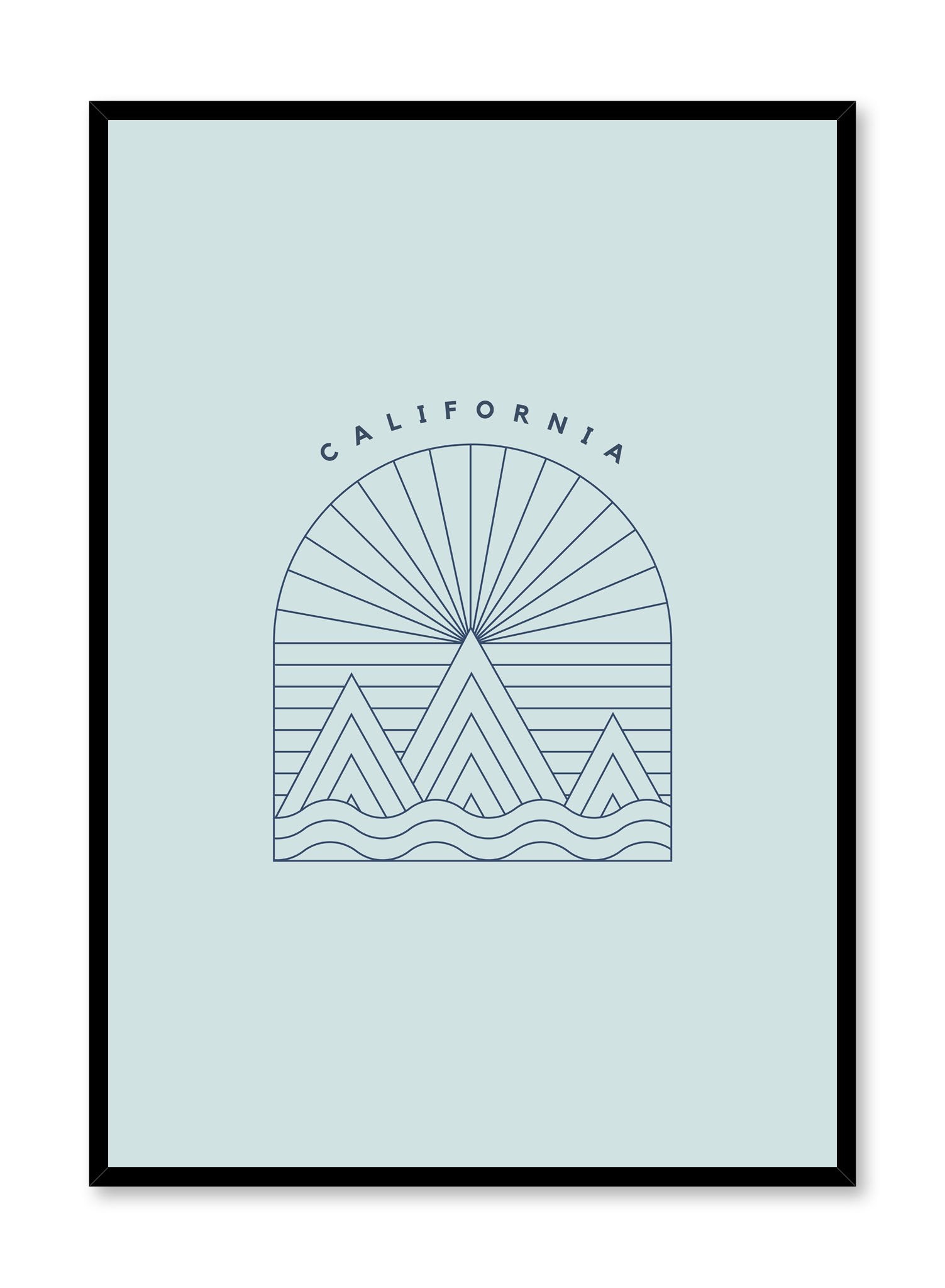 California Baby Poster - Vibrant Nursery Wall Art for Kids Room Decor, Baby Shower Gift & Playroom Aesthetic