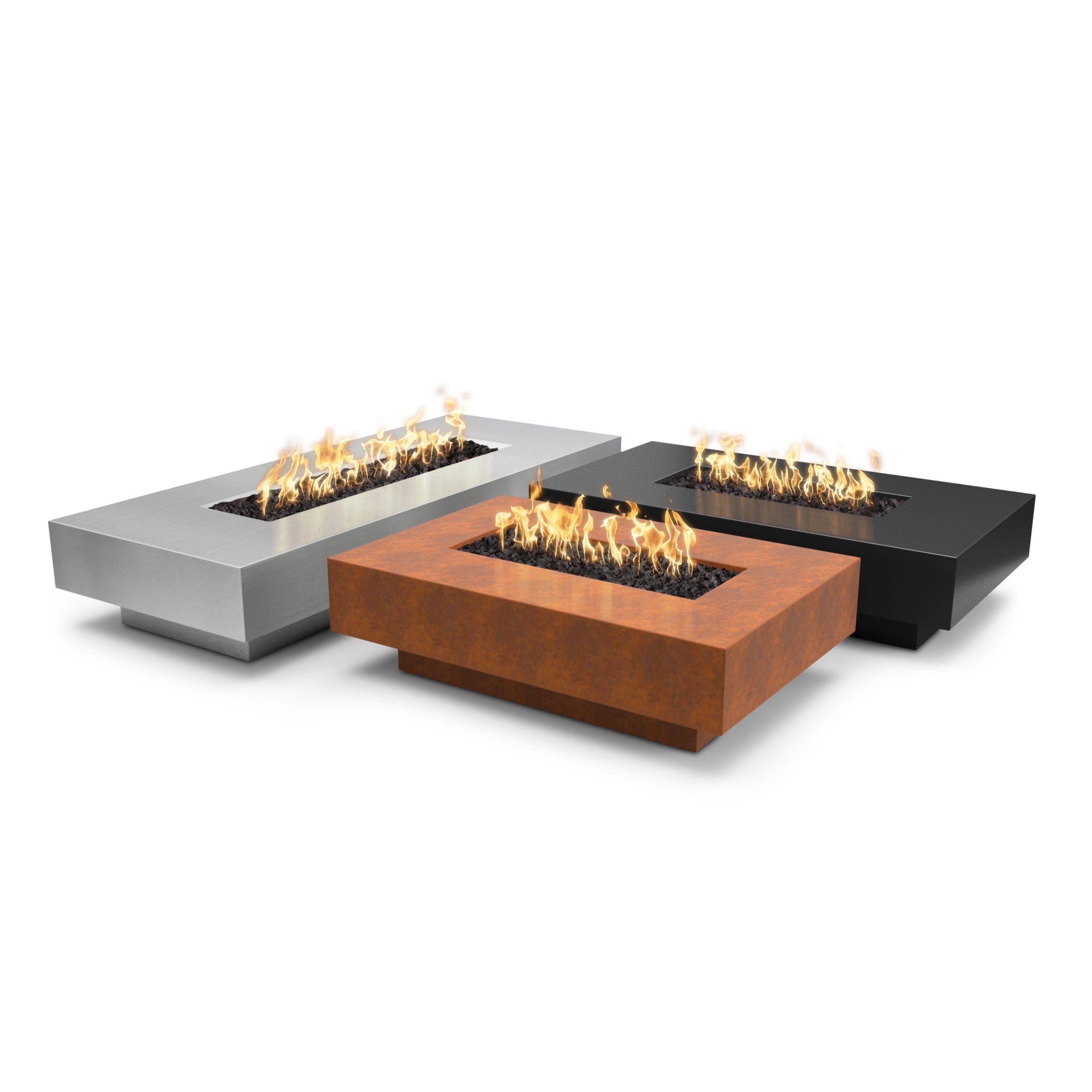Premium Linear Metal Outdoor Fire Pit - Modern Design for Patio, Backyard & Camping - Durable & Weather-Resistant for Year-Round Use