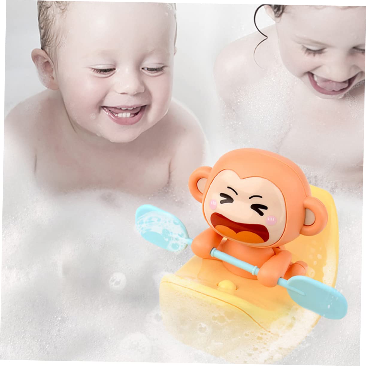 Totority 1pc Yellow Plastic Animal Bath Toys Set - Fun Water Play Shower Toys for Kids, Toddlers & Babies - Perfect for Bathtime, Pool Parties & Sensory Play