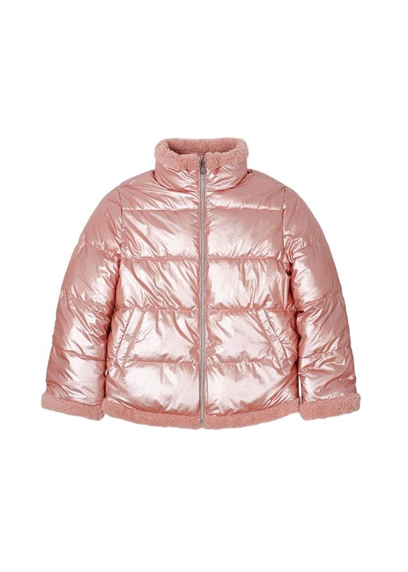 Mayoral Girls Reversible Shearling Coat - 7441 | Warm Winter Jacket for Toddlers & Kids | Soft & Cozy Outerwear for School, Playdates & Outdoor Adventures
