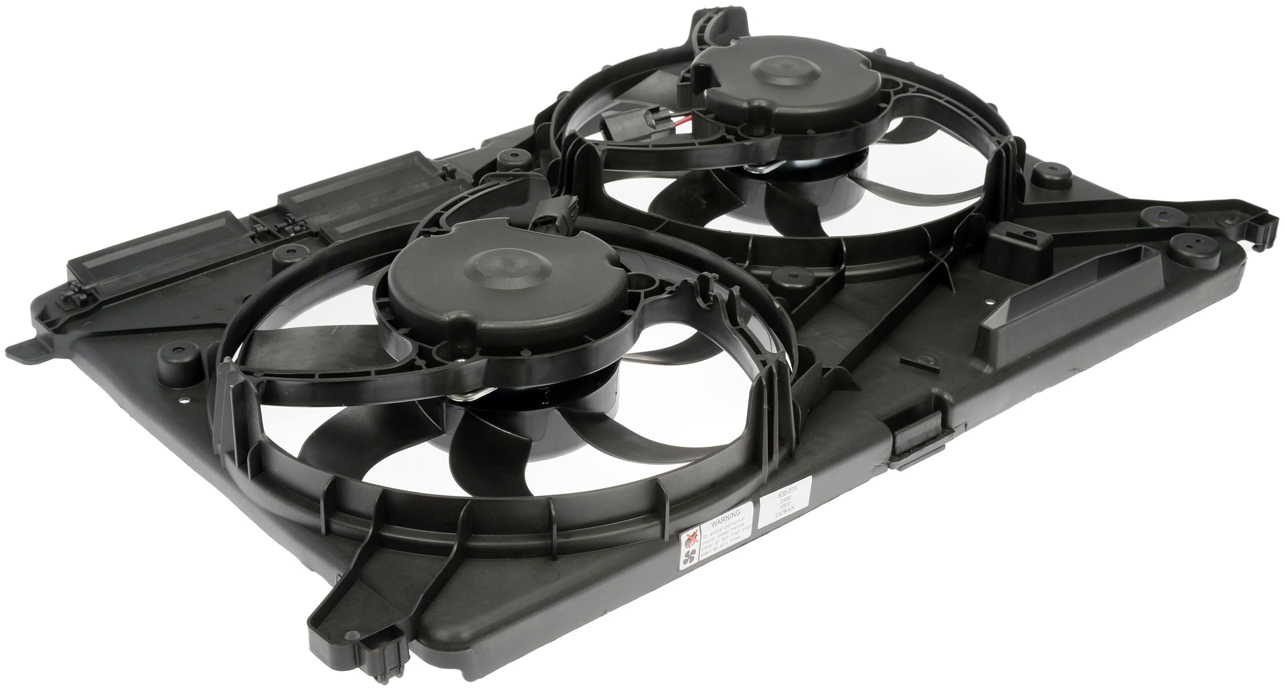 Dorman 620-074 Dual Fan Assembly Without Controller - Replacement Cooling Fan for Car & Truck - Perfect for Engine Cooling System Repair & Maintenance