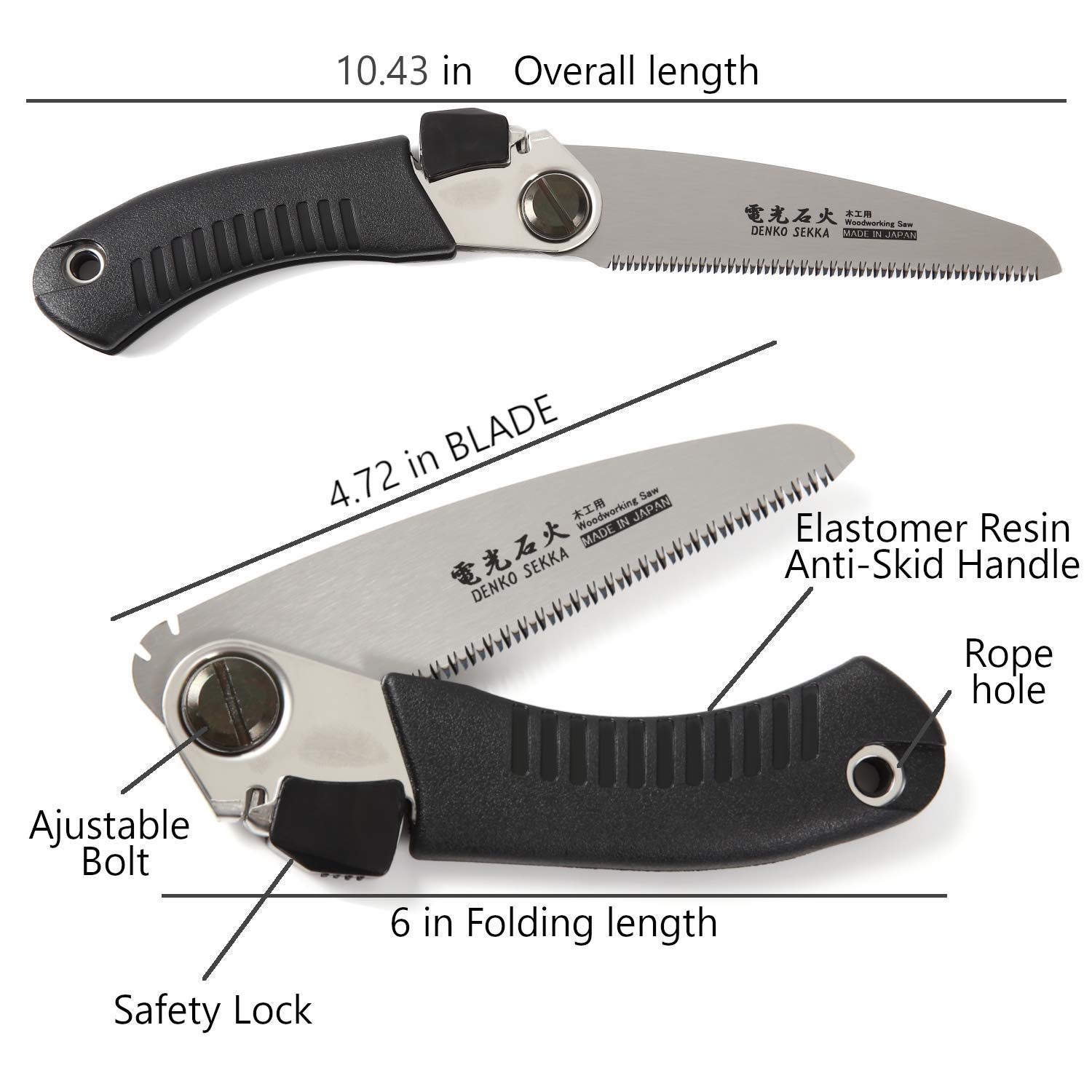 Woodking Japanese Pull Saw with 2 Blades (Flush Cut & Pruning) - Premium Woodworking Hand Saw for Carpentry, DIY Projects & Fine Woodcraft | Ergonomic Long Handle & Precision Cutting | Ideal for Furniture Making, Trim Work & Garden Pruning