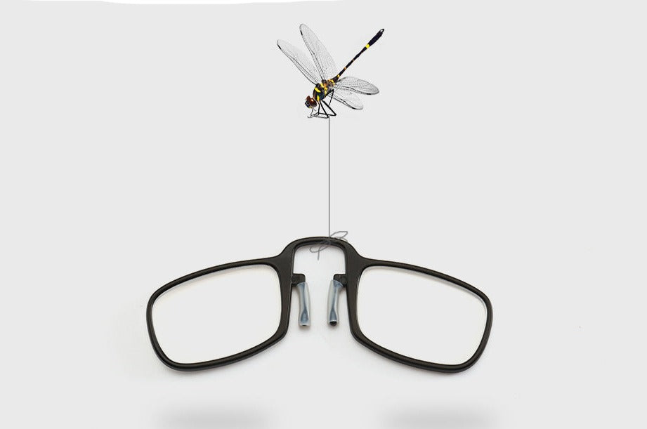 Foldable Portable Reading Glasses with Nose Clip - Lightweight Thin Frame for Men & Women - Perfect for Travel, Office, and Outdoor Reading