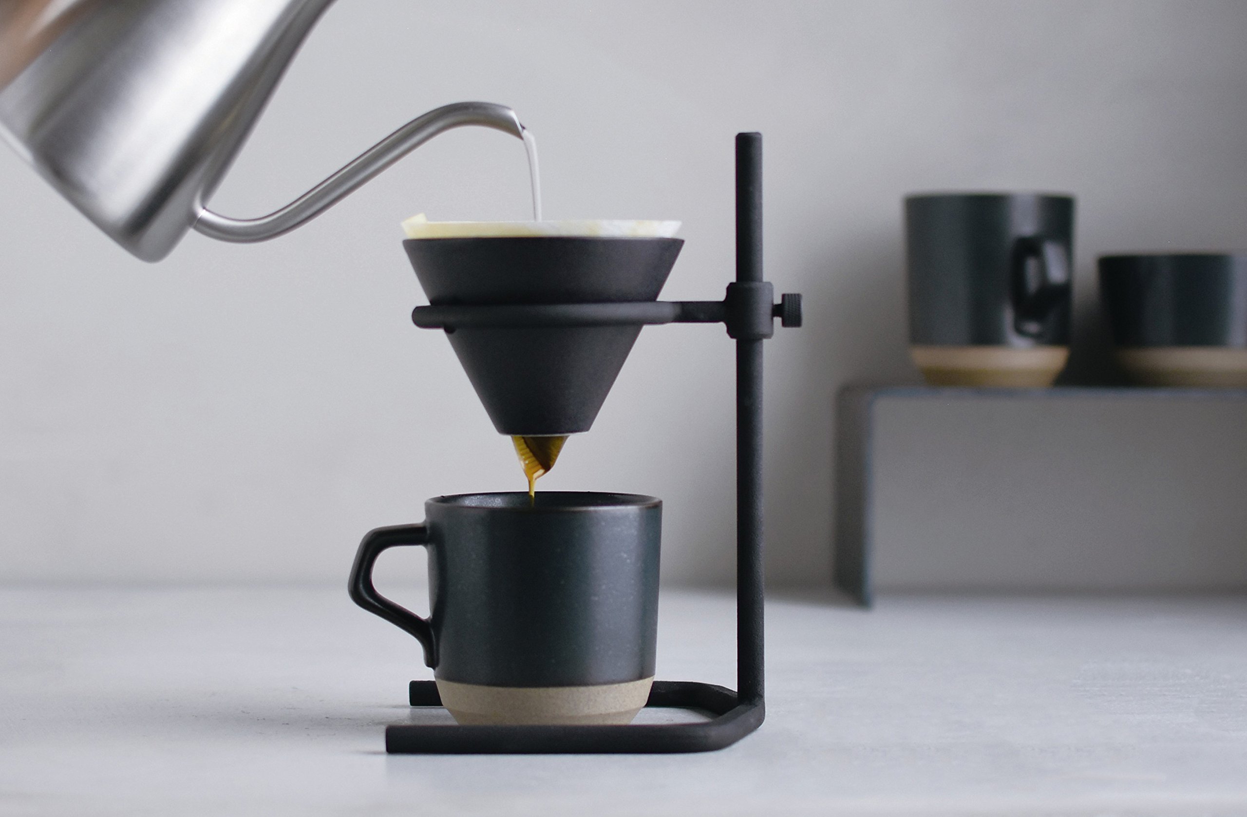 KINTO 27573 SCS-S04 4-Cup Coffee Brewer Stand Set - Dishwasher Safe, Perfect Gift for Coffee Lovers - Ideal for Home, Office, and Kitchen Use