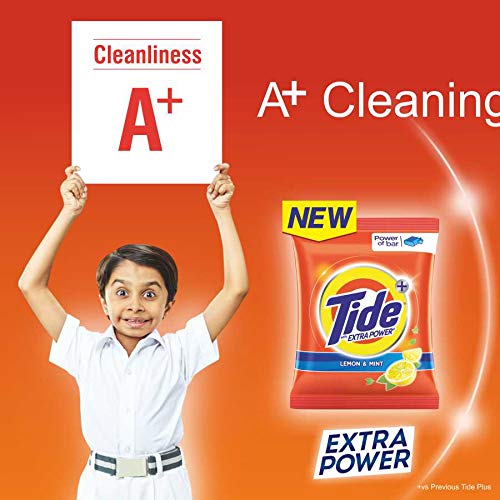Tide Plus Extra Power Laundry Detergent Powder - 7kg Lemon Mint Scent with 3kg Free Bonus | Heavy-Duty Stain Removal for Clothes, Sheets & Towels | Ideal for Family Laundry & Large Loads