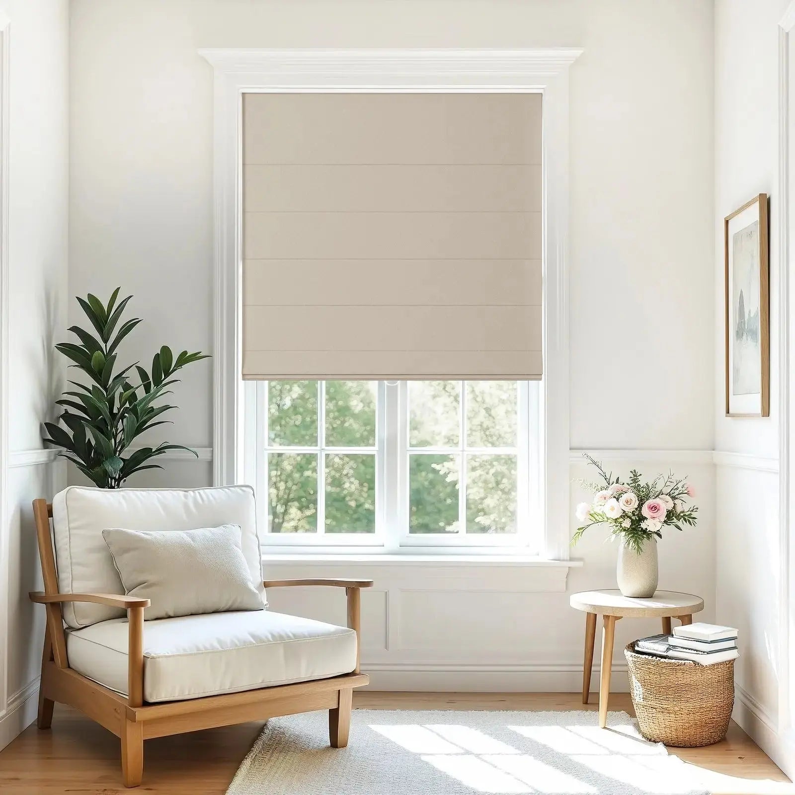 Alvin Motorized Blackout Roller Shade - Premium Window Treatment for Privacy & Light Control | Perfect for Bedrooms, Home Theaters & Offices