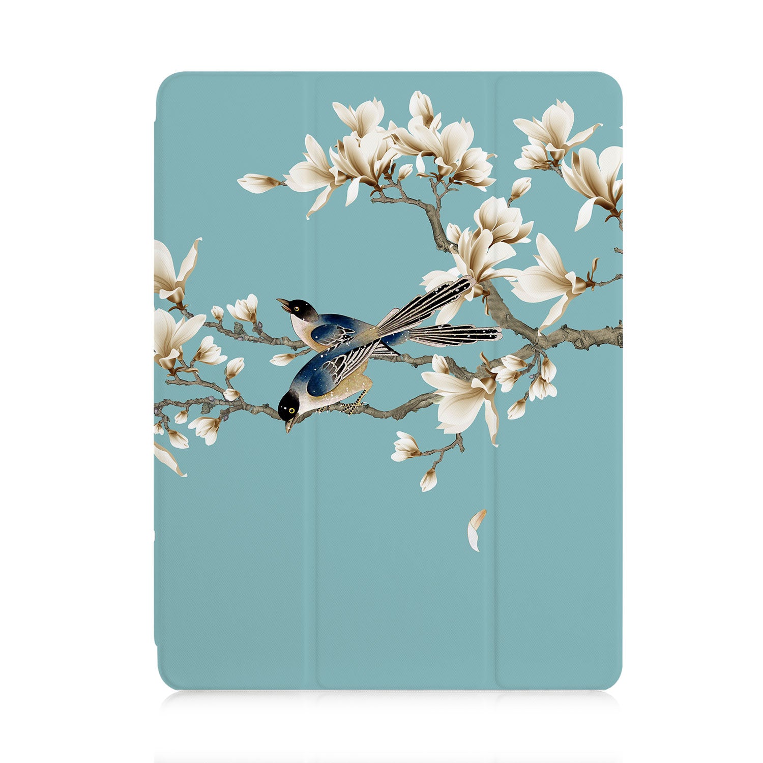 Premium iPad Trifold Case with Birds Design - Slim Protective Cover for iPad 6/7/8/9/10 (2022-2024 Models) | Perfect for Work, Travel & School Use