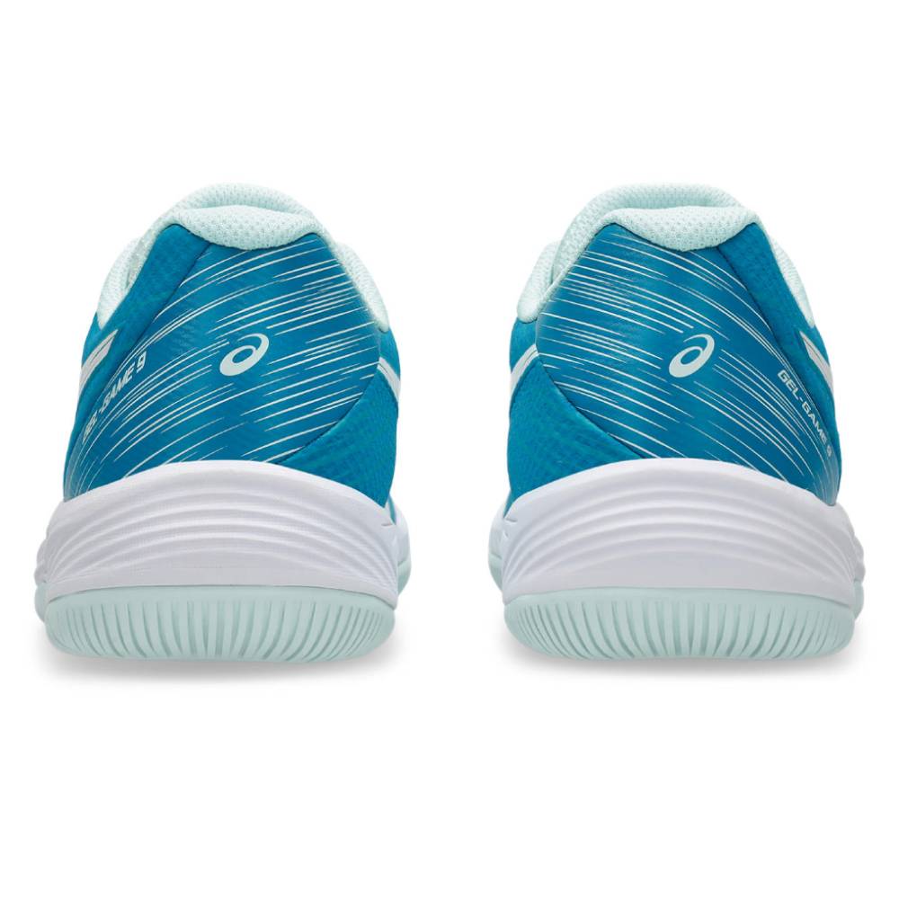 ASICS Gel Game 9 Women's Tennis Shoes - Lightweight Court Shoes for Women with Cushioning Support (Teal Blue/White) | Perfect for Competitive Tennis Matches & Casual Court Training