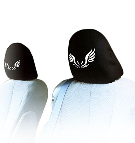 Universal Car Seat Headrest Covers - Interchangeable & Breathable for Cars, Vans, Trucks (Pair) | Perfect for Road Trips, Commuting & Family Travel