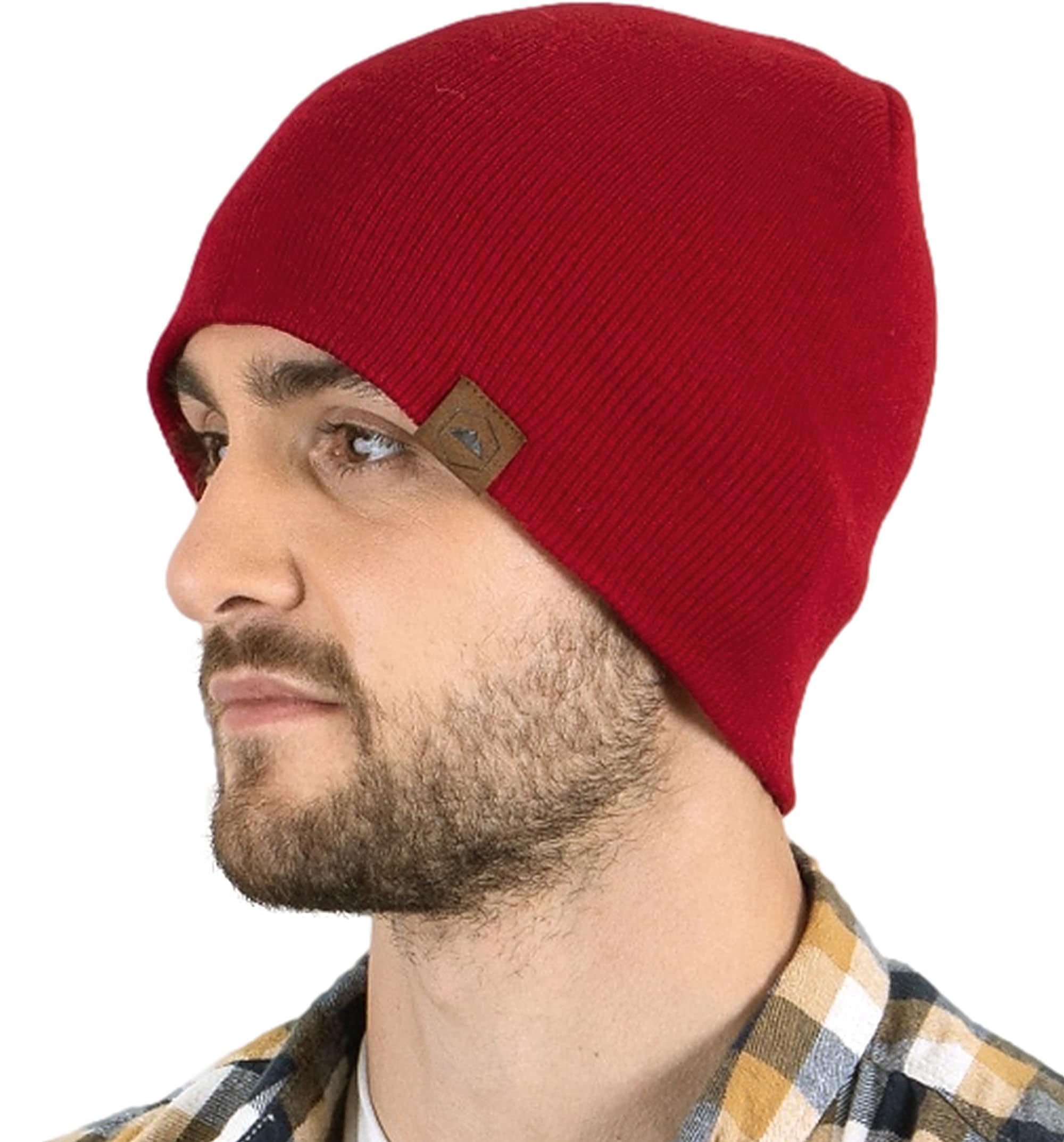 Premium Tough Headwear Knit Beanie for Men & Women - Warm Winter Hat for Cold Weather - Cozy Unisex Beanie for Outdoor Activities, Skiing & Snowboarding