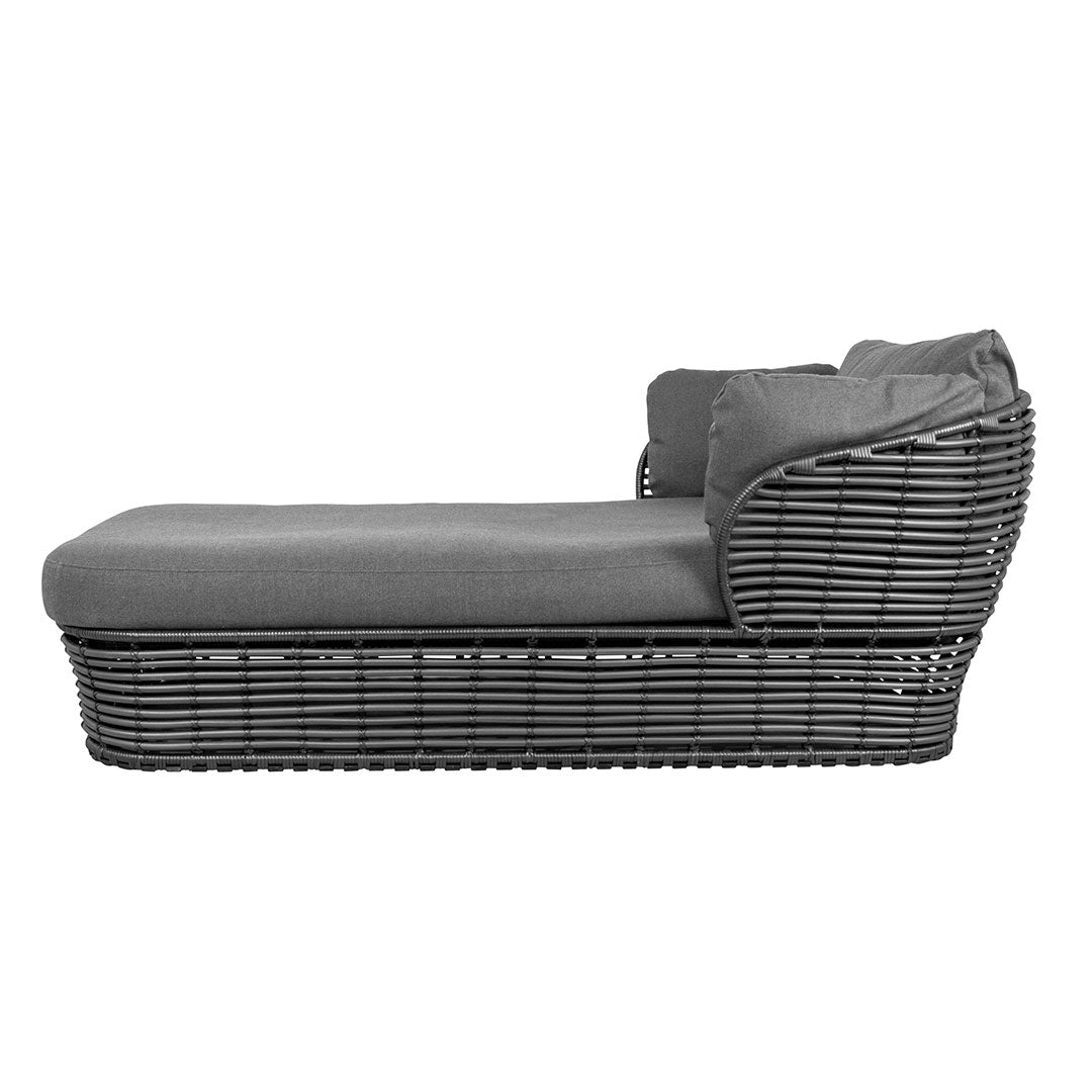 Soren Rose Studio Woven Cane Basket Daybed - Boho Chic Rattan Bed for Living Room, Bedroom, or Outdoor Patio - Perfect for Relaxing, Lounging & Stylish Home Decor