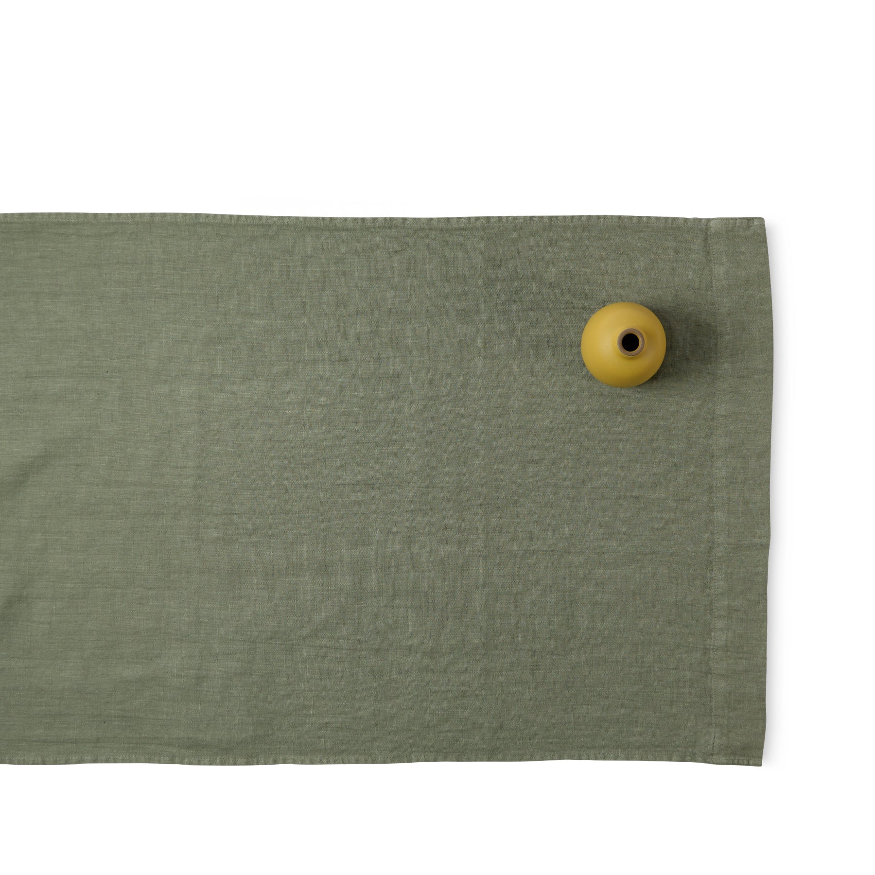 Olive Buff Table Runner - Premium Linen Dining Table Decor for Farmhouse, Rustic & Wedding Events - Perfect for Holiday Dinners & Special Occasions