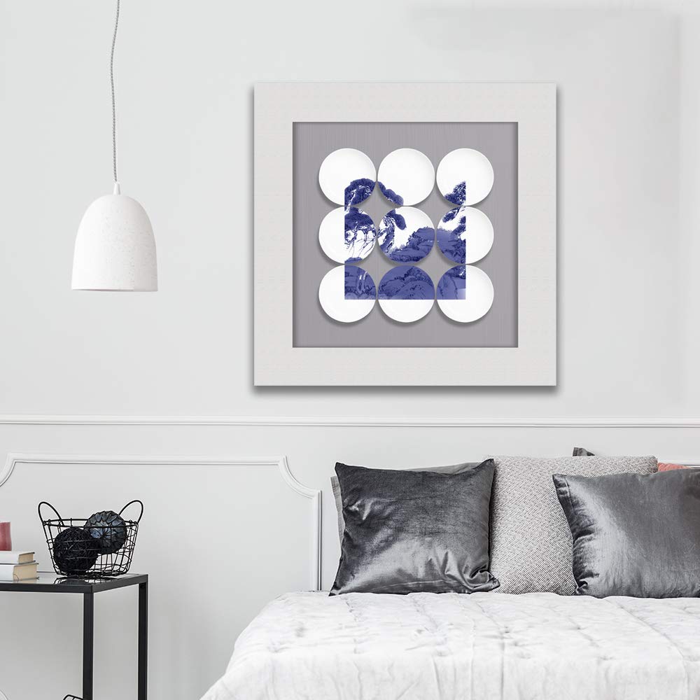 Wall26 16x16 Inch Abstract Canvas Wall Art - Modern Framed Paintings & Prints for Bedroom, Living Room, Office, and Home Decor