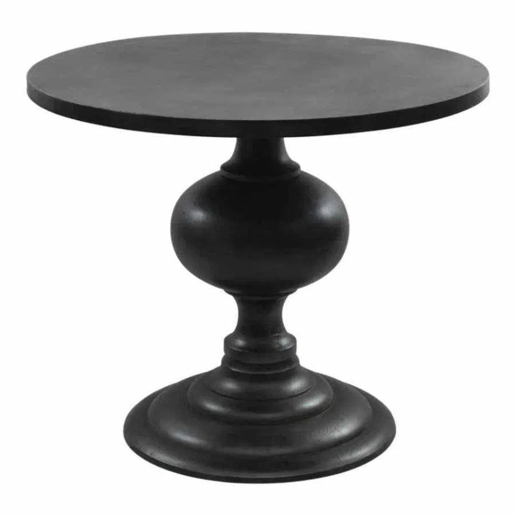 35 Inch Black Retro Dining Table - Perfect for Small Spaces, Kitchens, and Modern Farmhouse Decor