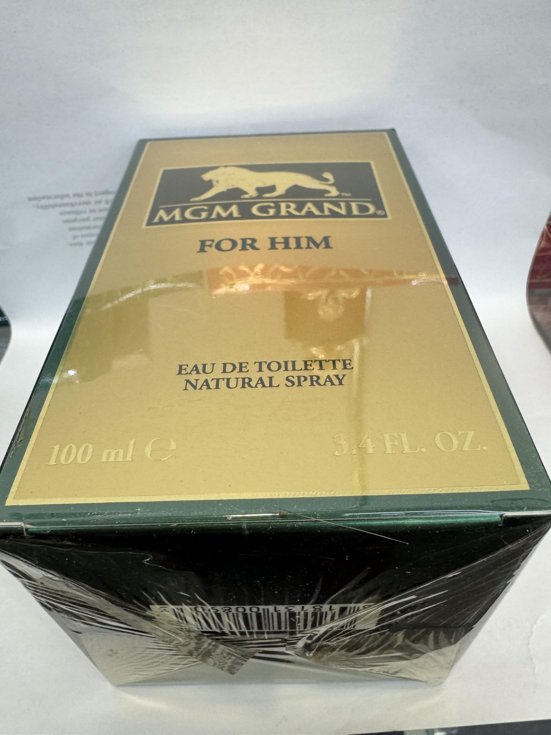 MGM GRAND Men's Cologne Eau de Toilette Spray - 3.4 oz / 100ml - Premium Fragrance for Men - New in Sealed Box - Perfect for Date Night, Office & Special Occasions