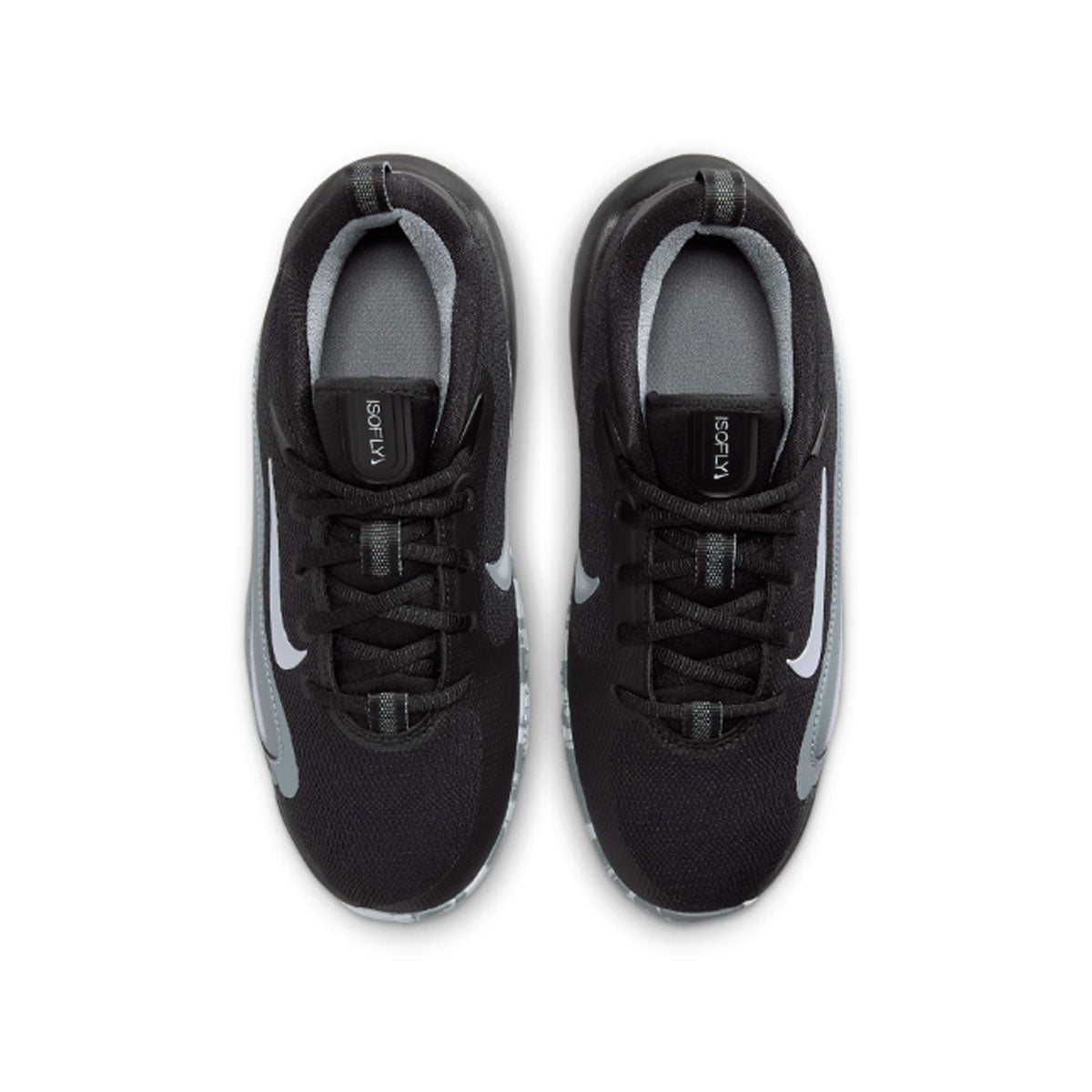 Kids IsoFly 'Black Cool Grey' - Lightweight & Comfortable Sneakers for Boys & Girls - Perfect for School, Running & Outdoor Play