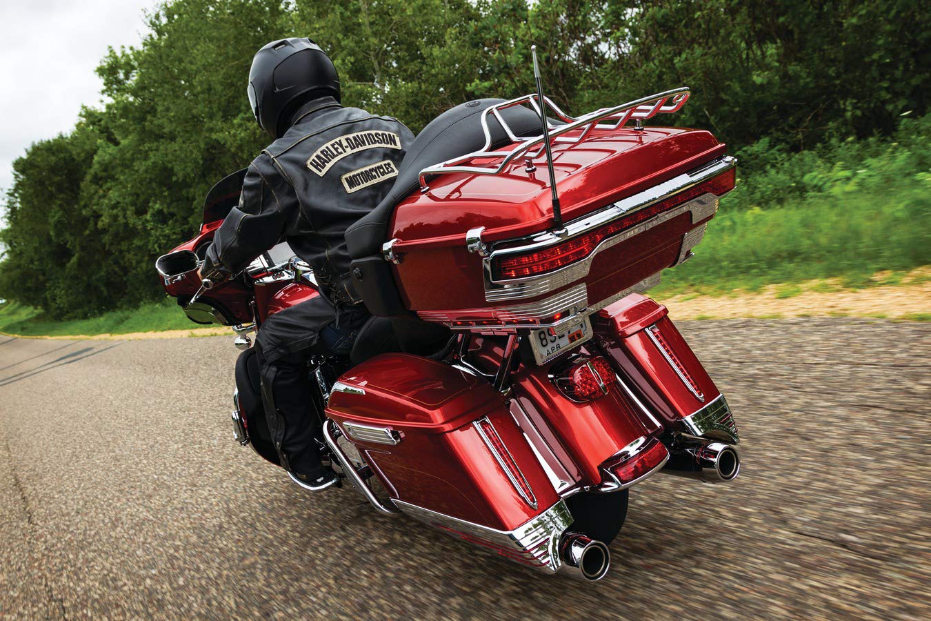 Kuryakyn 7292 LED Saddlebag Extension Lights with Red Lenses - Chrome Motorcycle Lighting Accessories for 2014-2019 Harley-Davidson Bikes (1 Pair) - Enhance Night Visibility & Custom Style for Cruiser Rides