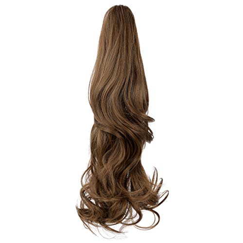 Clip-in Ponytail Hair Extension with Claw Clip - Natural Looking Hairpiece for Instant Volume & Length - Perfect for Parties, Weddings & Everyday Styling