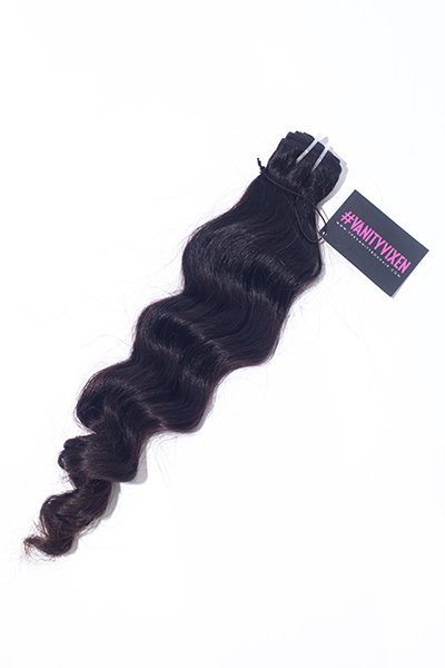Indian Natural Wavy Bundle Hair Extensions - 100% Human Hair Weft for Soft & Voluminous Look | Perfect for Daily Wear, Parties & Special Occasions