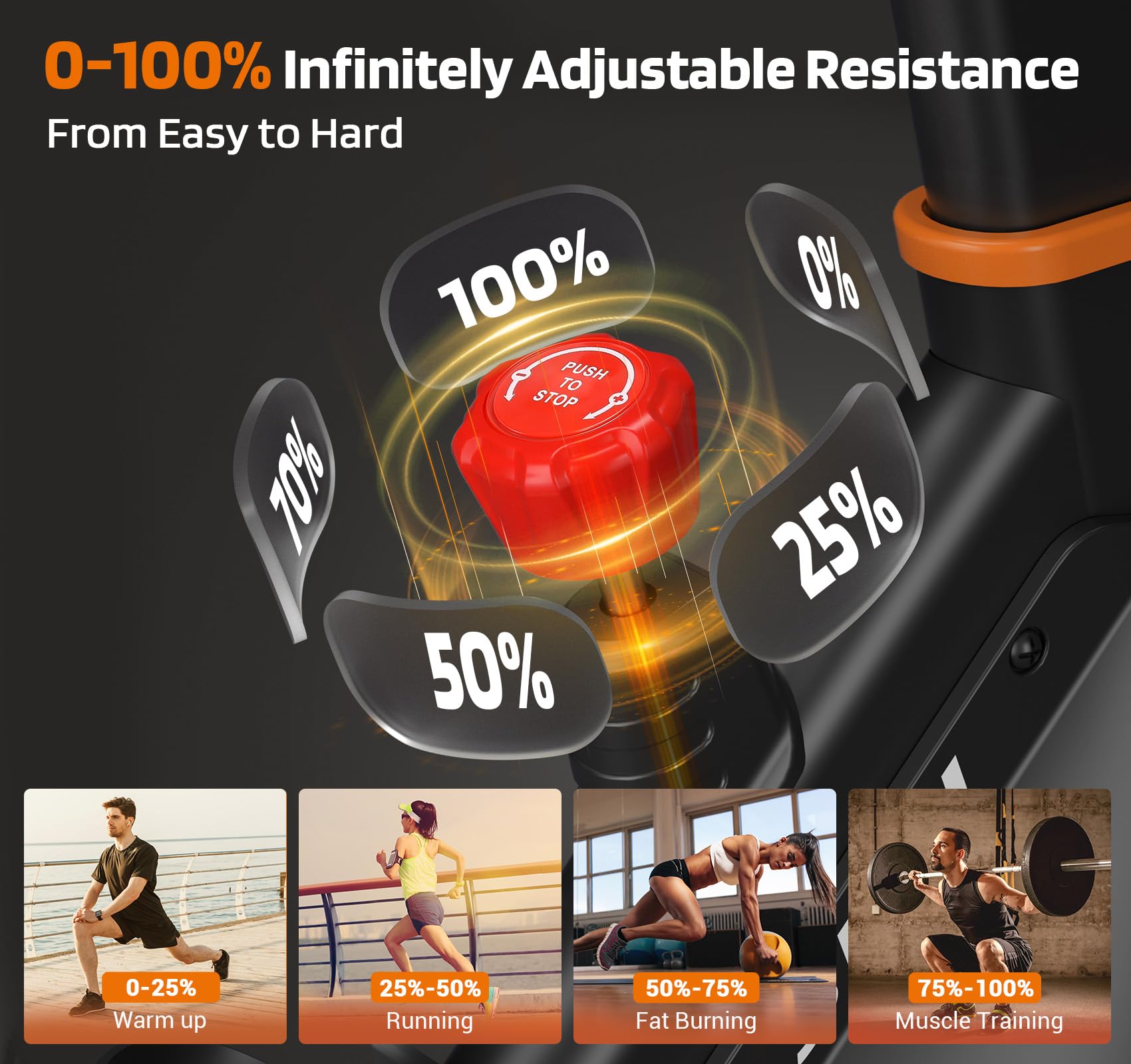 DMASUN Magnetic Resistance Exercise Bike for Home Gym - Indoor Cycling Bike with Comfortable Seat Cushion & Digital Pulse Display - Perfect for Cardio Workouts, Weight Loss & Home Fitness Training