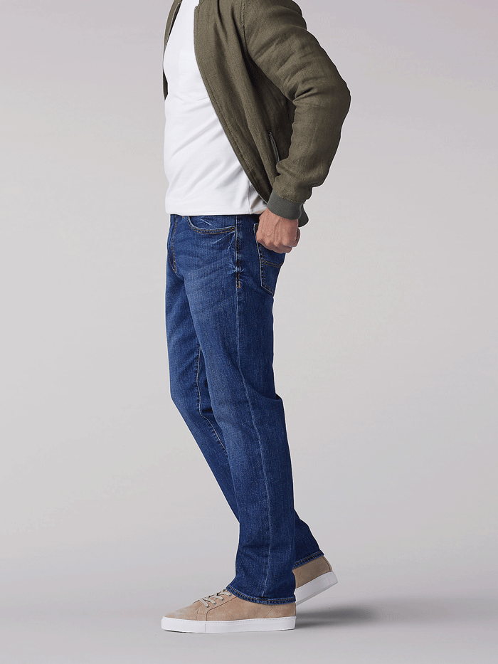 Lee 2105042 Men's Big & Tall Extreme Motion Straight Fit Jeans - Comfortable Stretch Denim Pants for Work, Casual Wear & Outdoor Activities