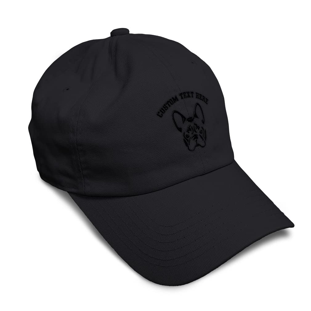 Custom French Bulldog Embroidery Soft Baseball Cap - Breathable Cotton Twill Dad Hat for Men & Women | Casual Wear, Outdoor Activities, Dog Lovers Gift
