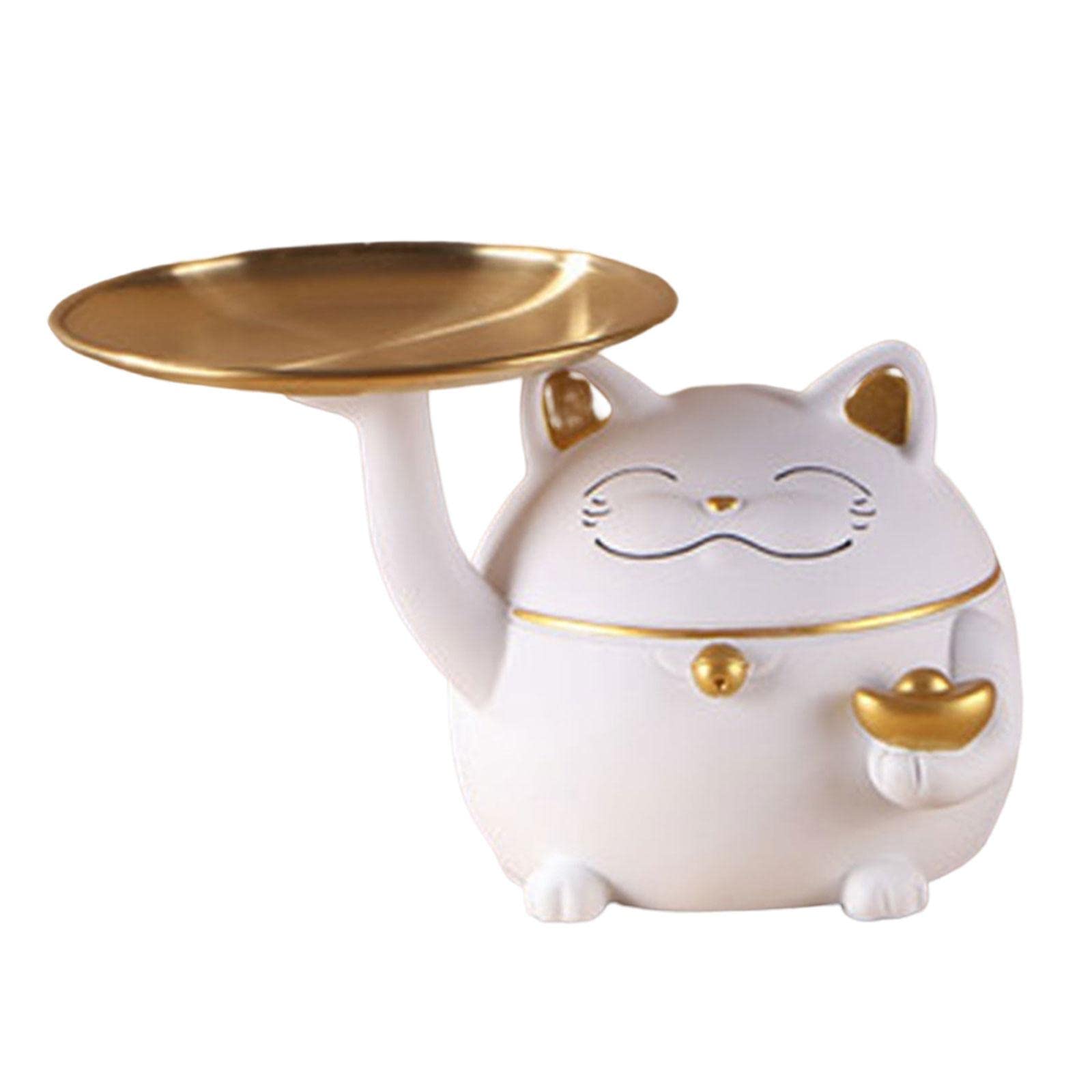 Gralara Decorative Statue with Storage - Elegant Figurine for Home & Entryway Decor | Perfect for Watches, Jewelry & Ingots Holder | Ideal for Apartments, Shops & Feng Shui Display