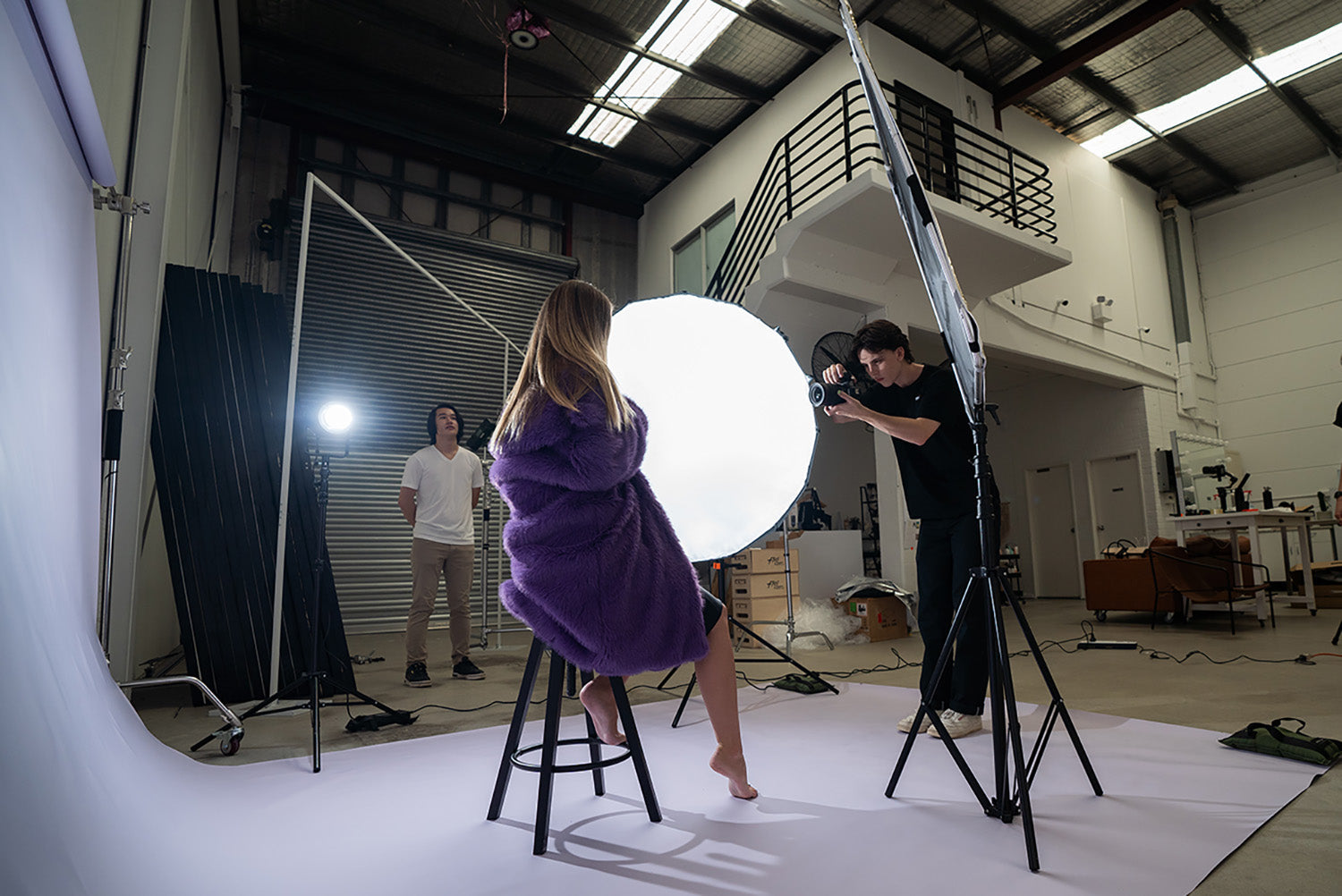 5-in-1 Square Metal Flag Panel Reflector Set with Boom Arm (100cm x 100cm) - Professional Photography Lighting Kit for Studio, Portrait & Product Shoots