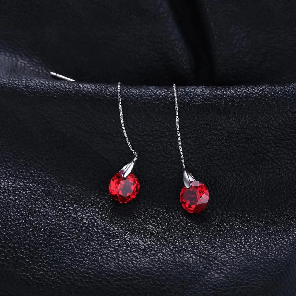 Dream Red Earrings for Women - Elegant Dangle Drop Earrings for Party, Wedding & Evening Wear | Perfect Gift for Her