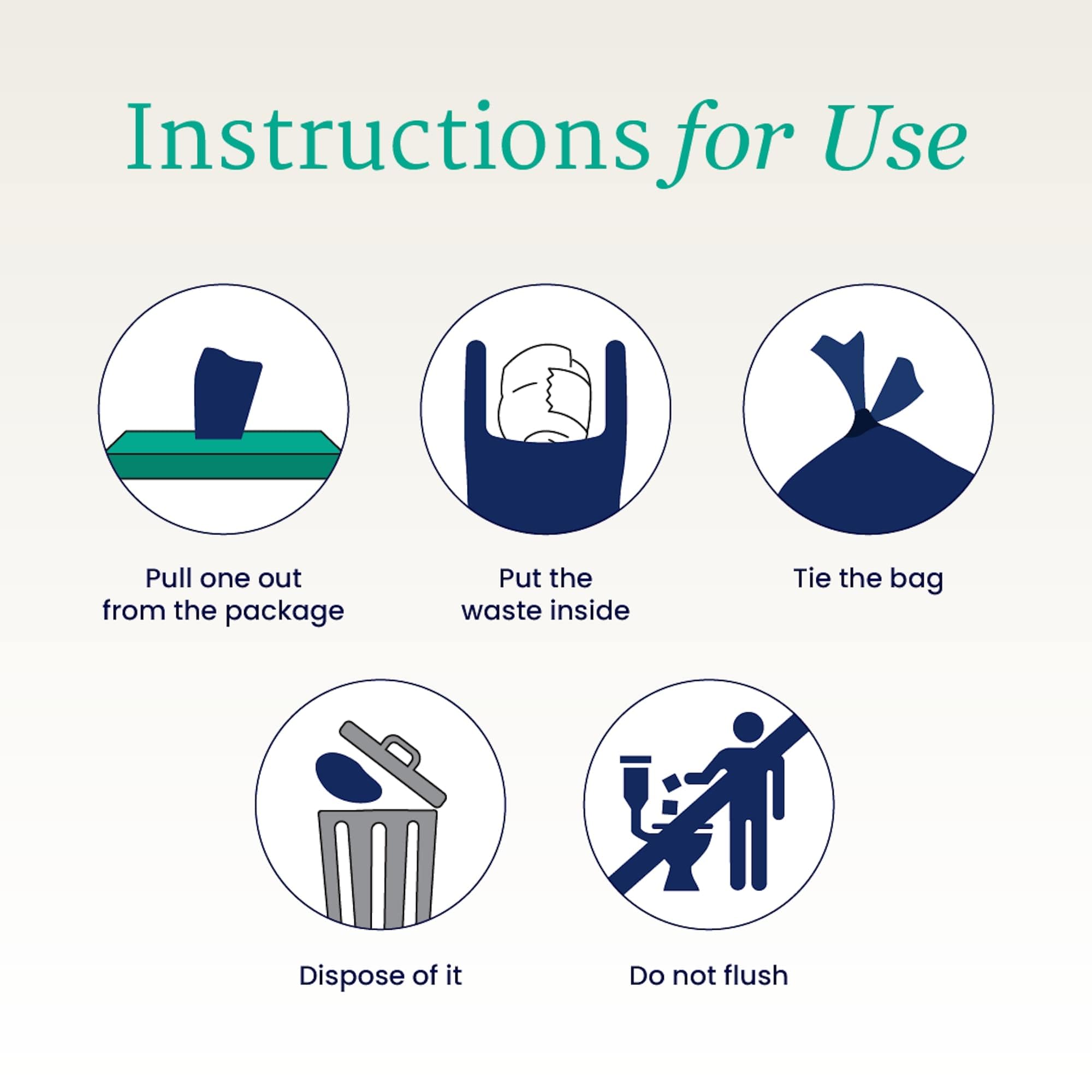 NorthShore DiscreetShield Disposable Bags - 1000 Count (40 Packs of 25) - Medium-Large Resealable Navy Blue Waste Bags for Diapers, Incontinence & Medical Supplies - Ideal for Home, Travel & Healthcare Facilities