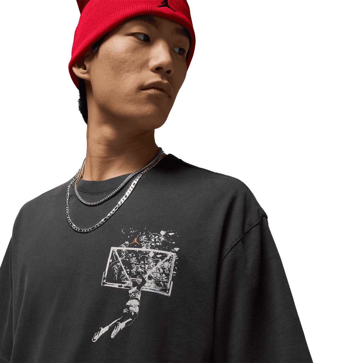 Brooklyn Shatter Backboard T-Shirt 'Off Noir Sail' - Stylish Streetwear for Casual Outfits & Urban Fashion