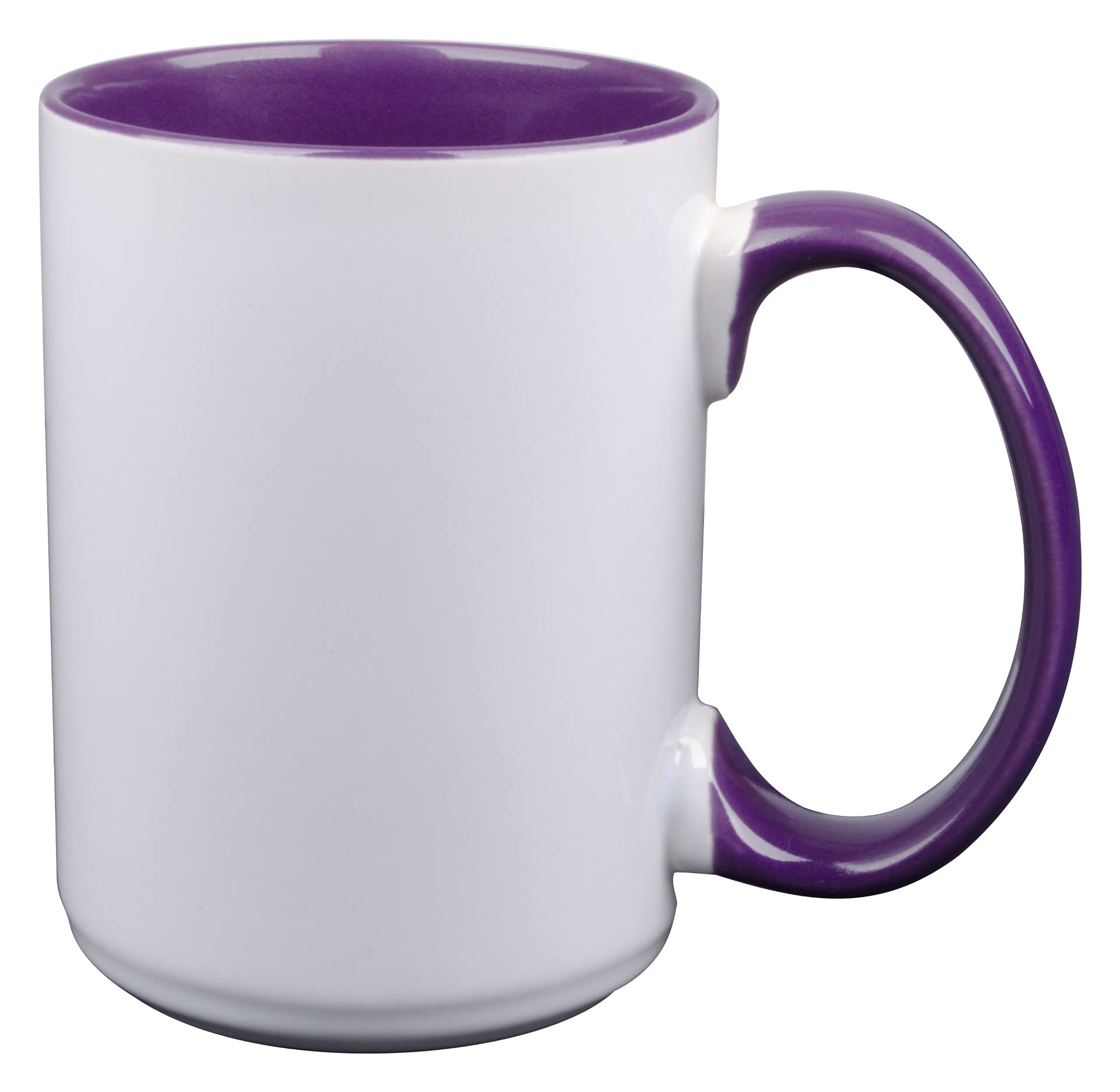 Smart Go - 36 Count El Grande Coffee Mugs (15oz) - Sublimation Ready Tumblers & Drinkware for Vibrant Designs - Bulk Packed - Purple - Perfect for Coffee Shops, Offices, and Custom Gift Promotions