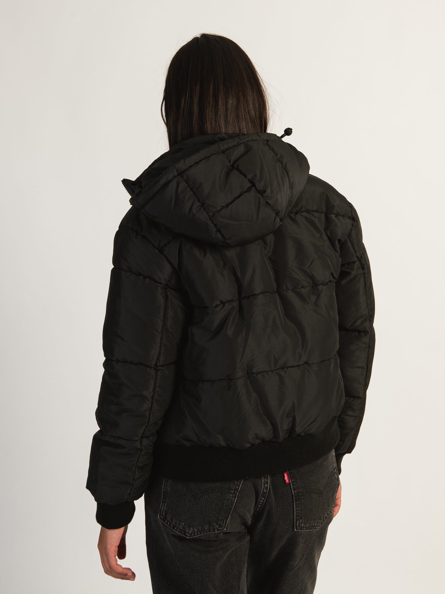 AZALEA WANG RIRI Hooded Puffer Jacket for Women - Winter Warm Quilted Down Coat with Fur Trim | Perfect for Outdoor Activities & Cold Weather Fashion