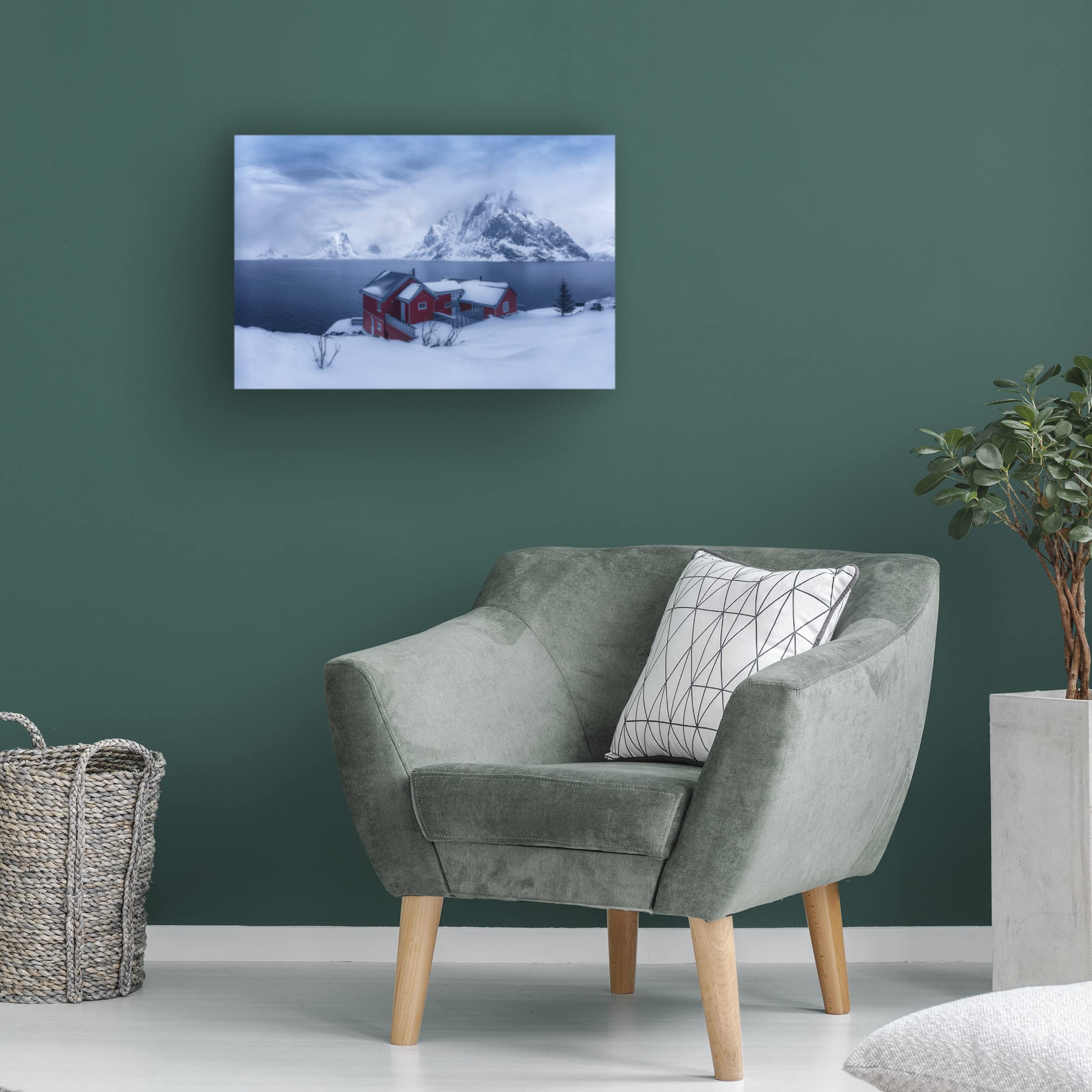 Trademark Fine Art 'Winter Fairyland' Canvas Art by Mei Xu - Stunning Winter Landscape Wall Decor for Living Room, Bedroom & Office