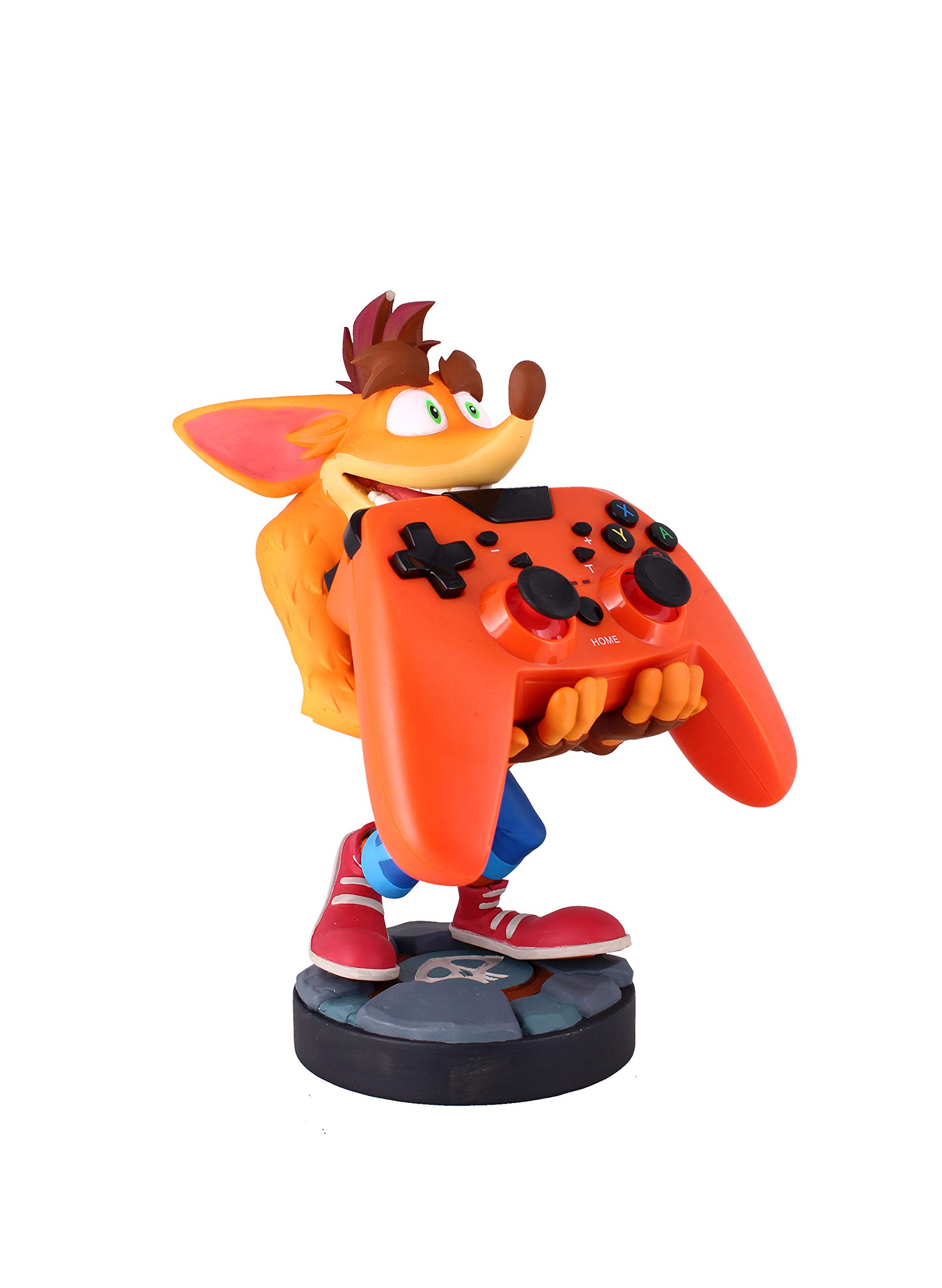 Crash Bandicoot 4 Officially Licensed Phone & Controller Holder - Gaming Device Stand with Cable Management | Perfect for PS4, Xbox, Switch & Mobile Gaming Setups