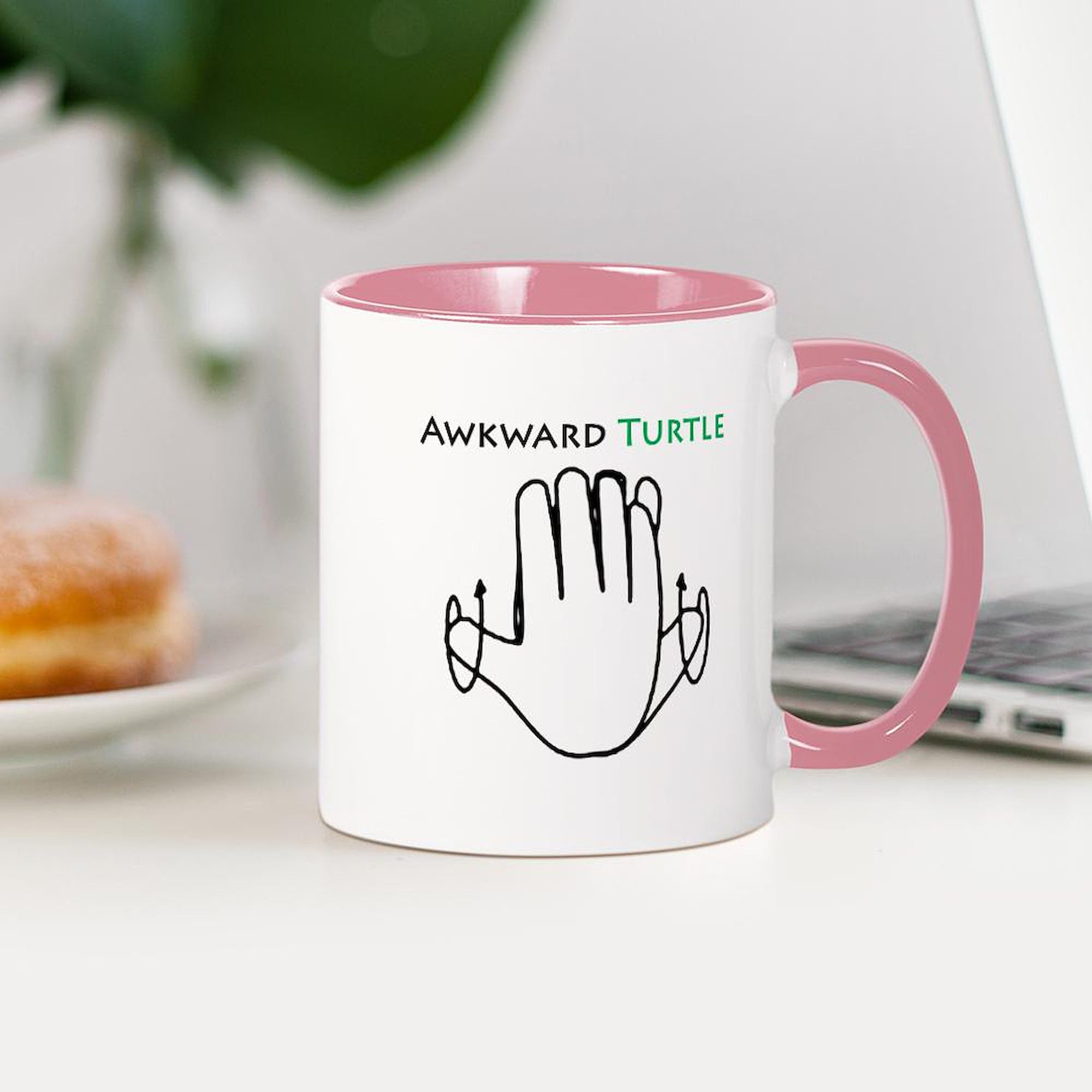 Awkward Turtle Ceramic Coffee Mug 11oz (325ml) - Funny Novelty Gift for Office, Home & College Use - Perfect for Tea, Hot Chocolate & Coffee Lovers