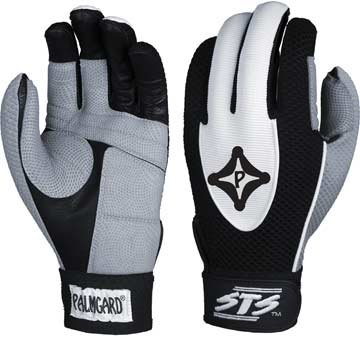 Premium Black/White/Grey Adult Medium Baseball & Softball Batting Gloves - Shock Absorption & Enhanced Grip for Training & Games