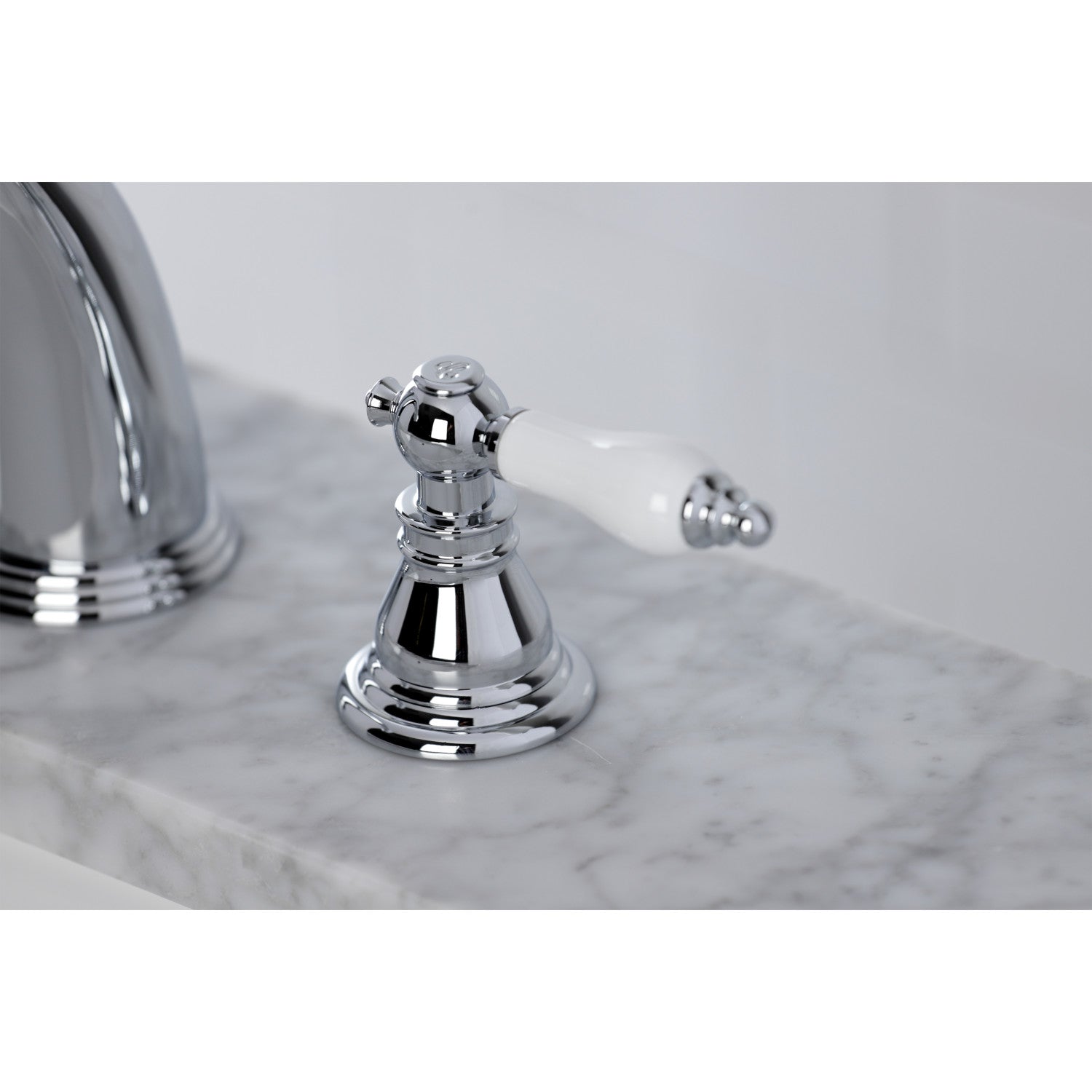 American Patriot KB981APL 3-Hole Widespread Bathroom Faucet - Two Handle Deck Mount with Pop-Up Drain - Polished Chrome Finish for Vanity Sink - Perfect for Modern & Traditional Bathroom Renovations